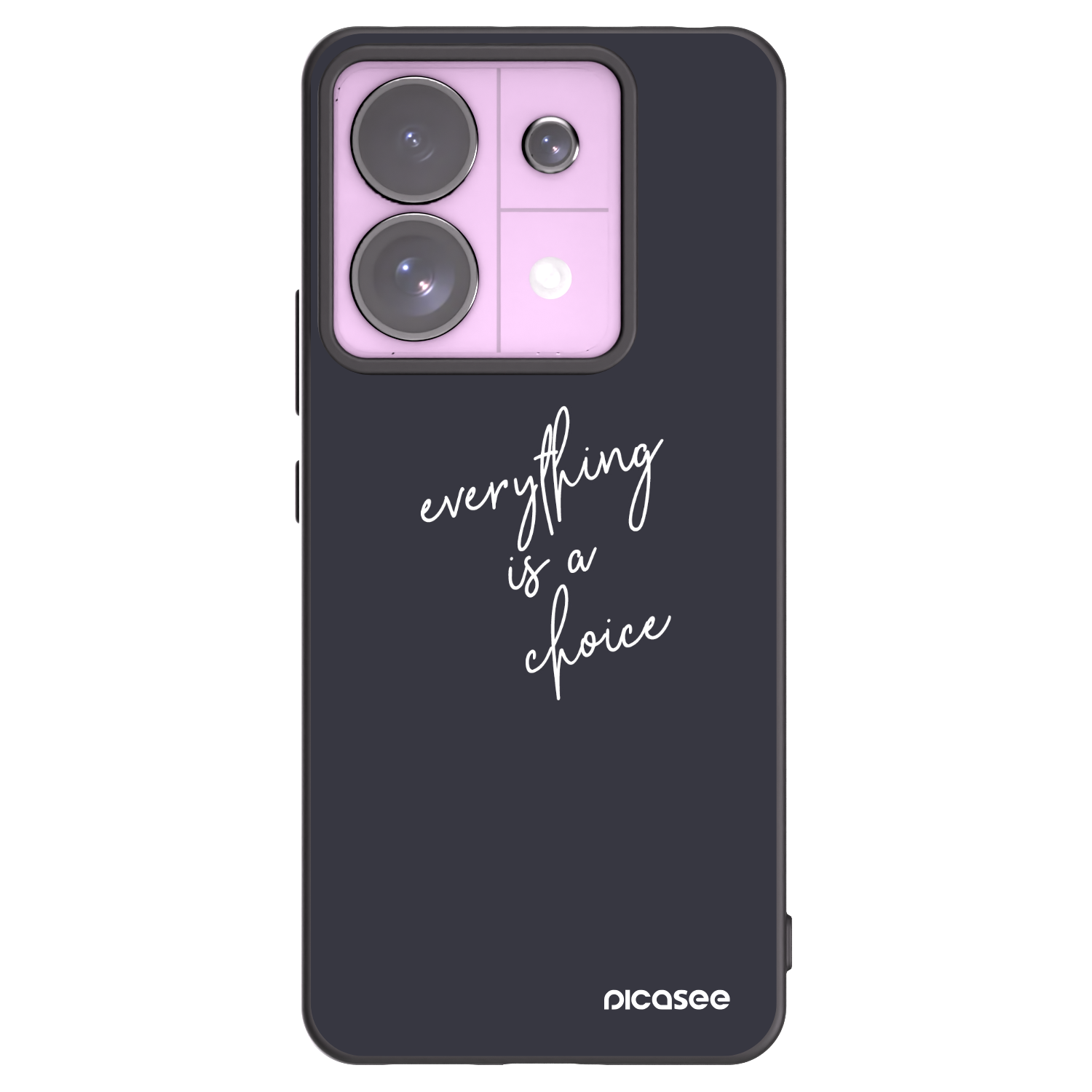 Picasee Μαύρη θήκη σιλικόνης για Xiaomi Redmi Note 13 Pro 5G - Everything is a choice