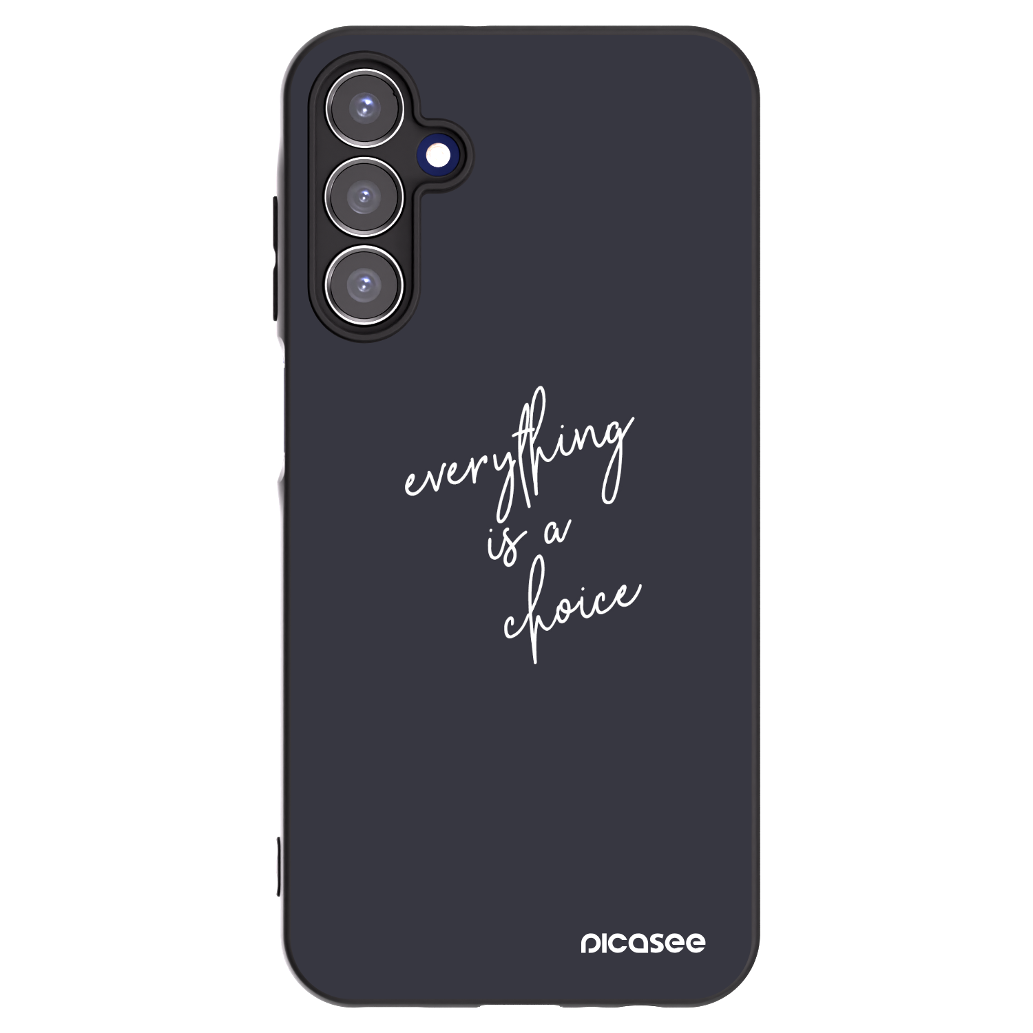 Picasee Μαύρη θήκη σιλικόνης για Samsung Galaxy A15 A156B 5G - Everything is a choice