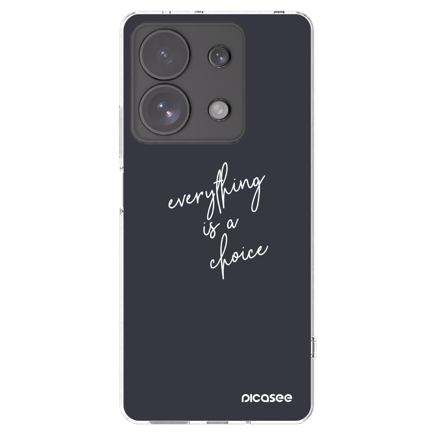 Picasee διαφανής θήκη σιλικόνης Xiaomi Redmi Note 13 Pro 4G - Everything is a choice