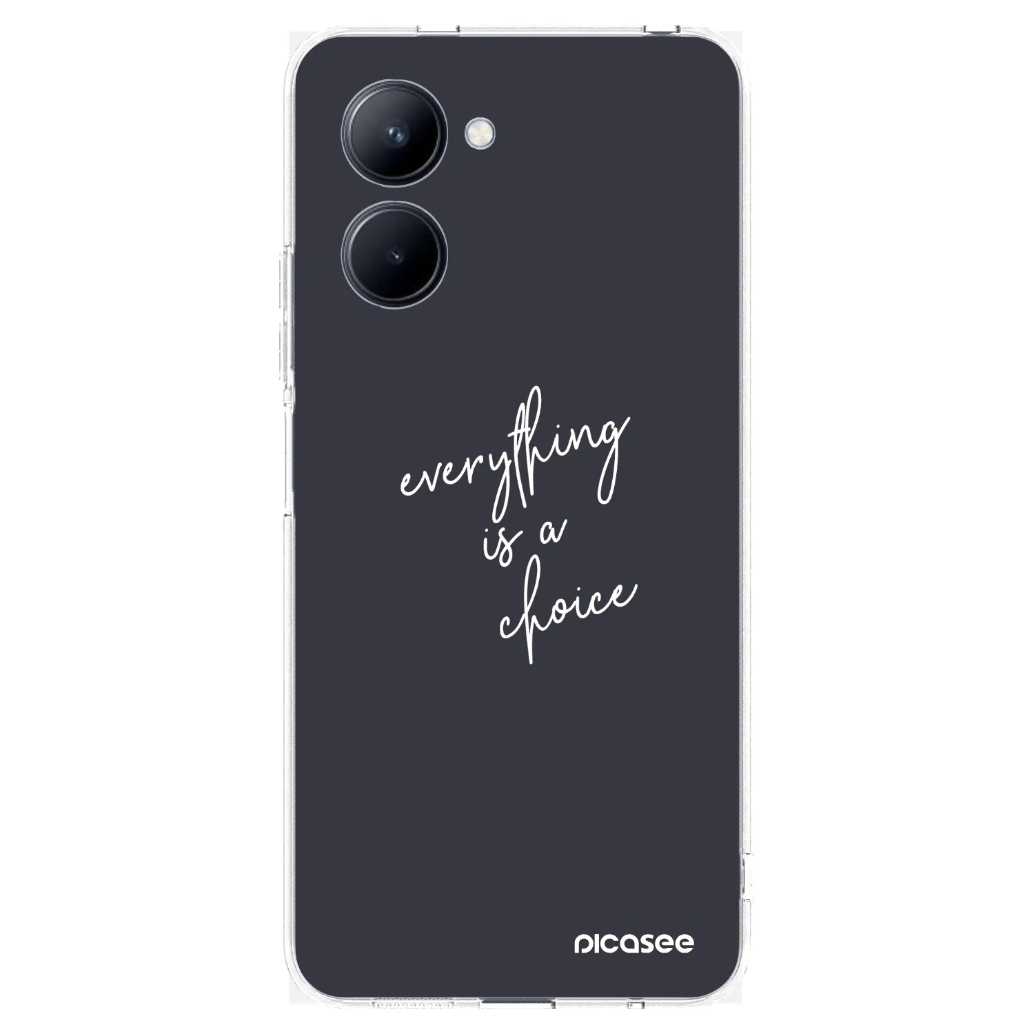 Picasee διαφανής θήκη σιλικόνης Realme C33 (2023) - Everything is a choice