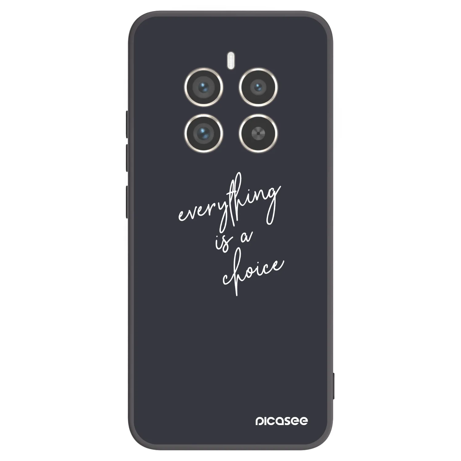 Picasee Μαύρη θήκη σιλικόνης για Realme 12 Pro 5G - Everything is a choice