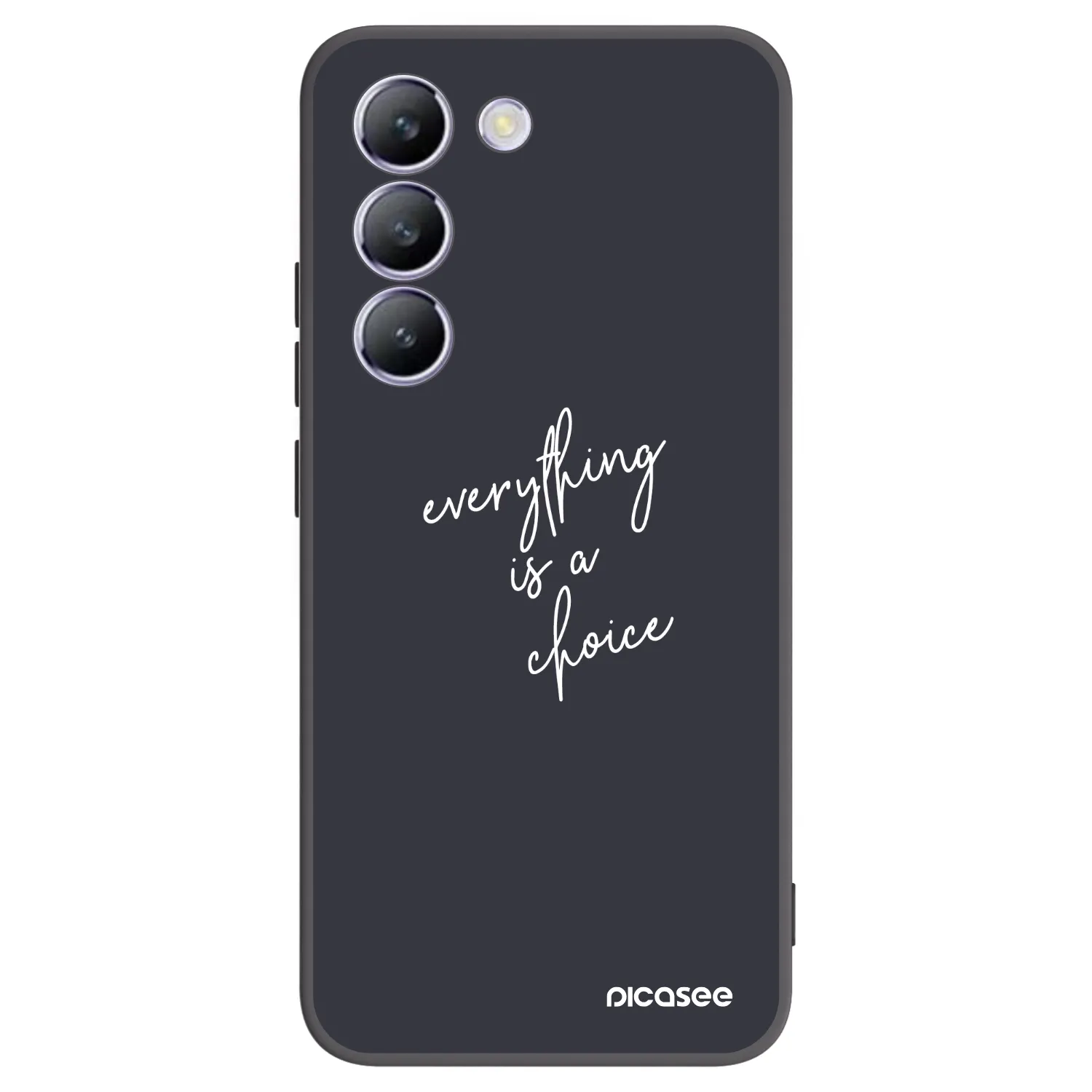 Picasee Μαύρη θήκη σιλικόνης για Vivo V40 SE 5G - Everything is a choice
