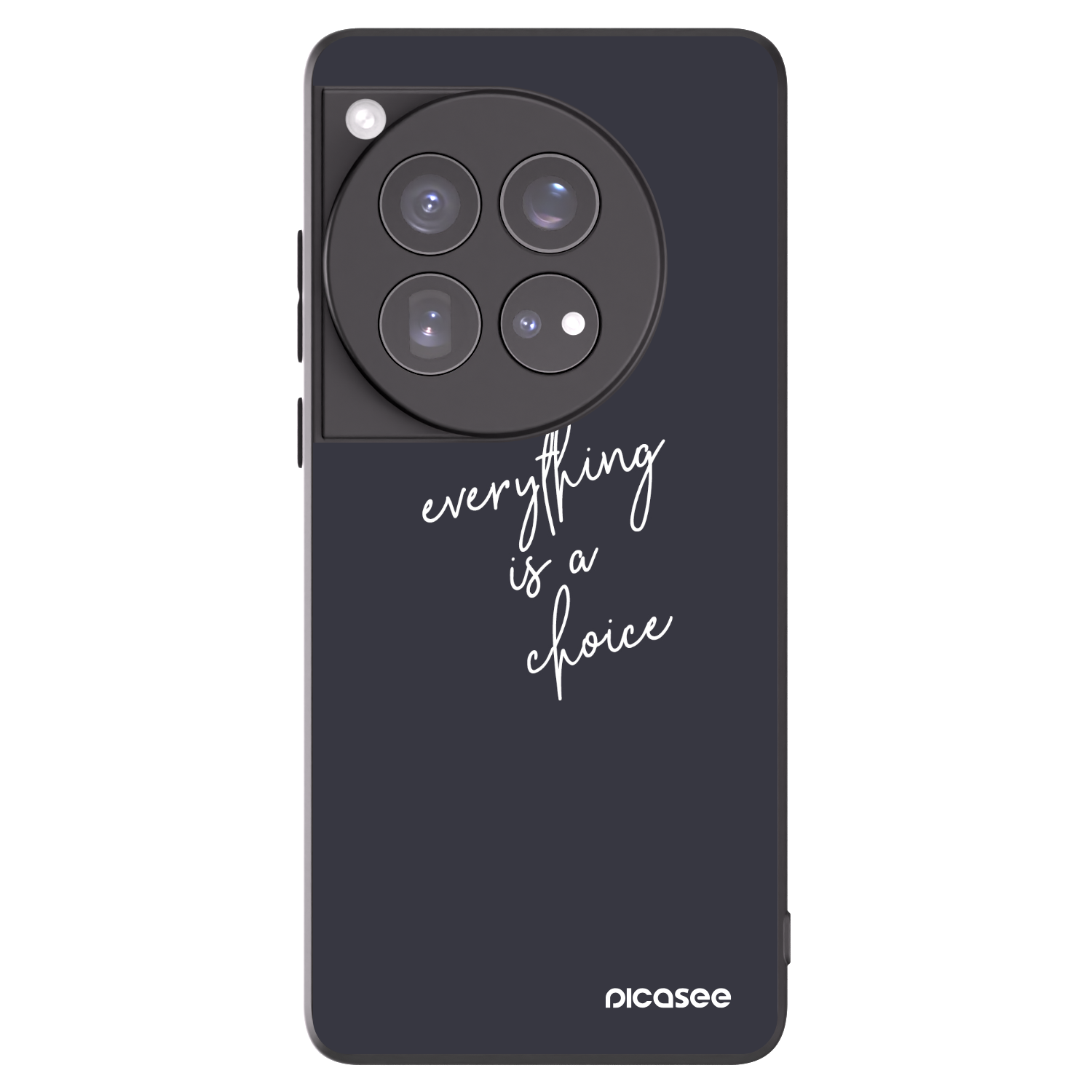 Picasee Μαύρη θήκη σιλικόνης για OnePlus 12 5G - Everything is a choice