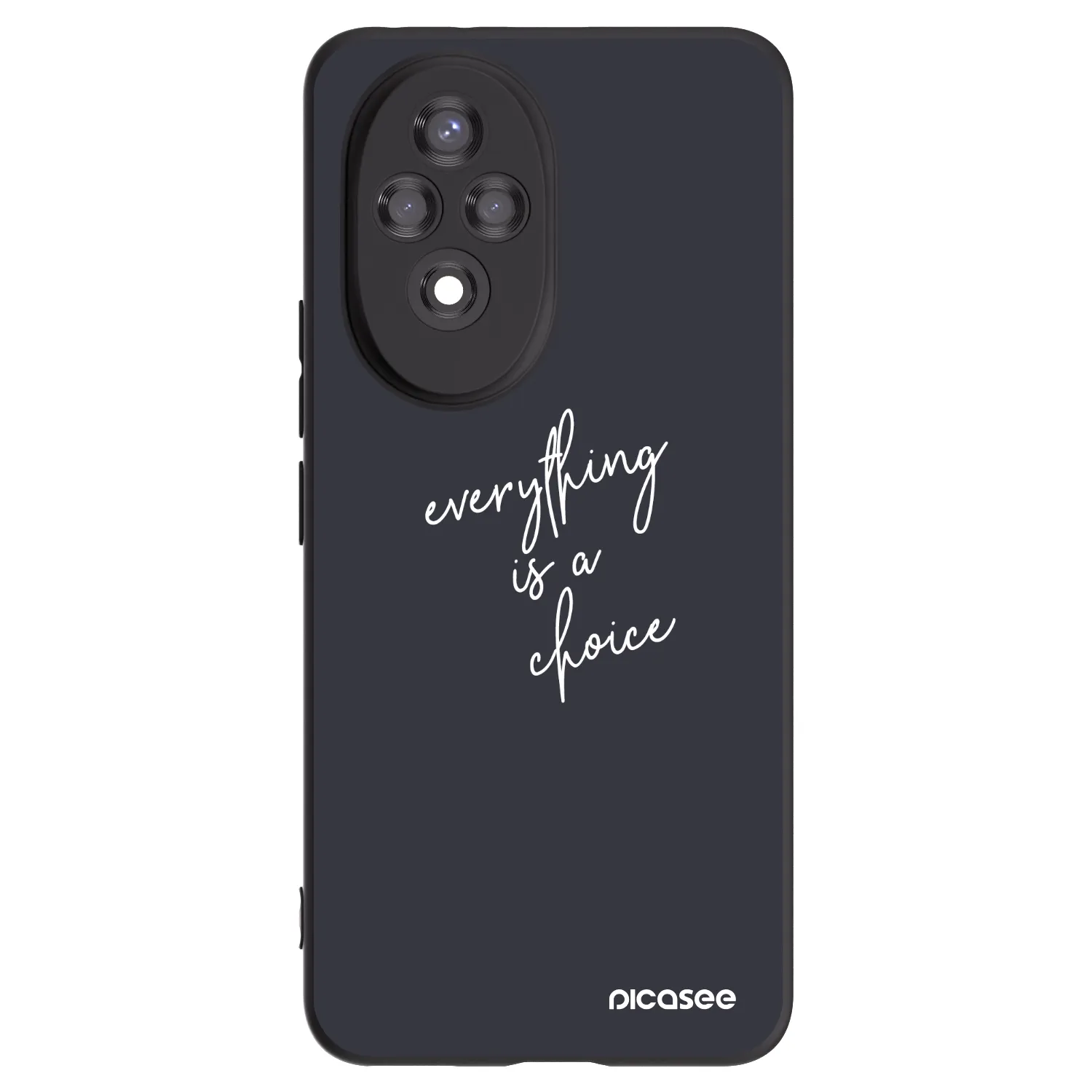 Picasee Μαύρη θήκη σιλικόνης για Honor 200 Pro 5G - Everything is a choice