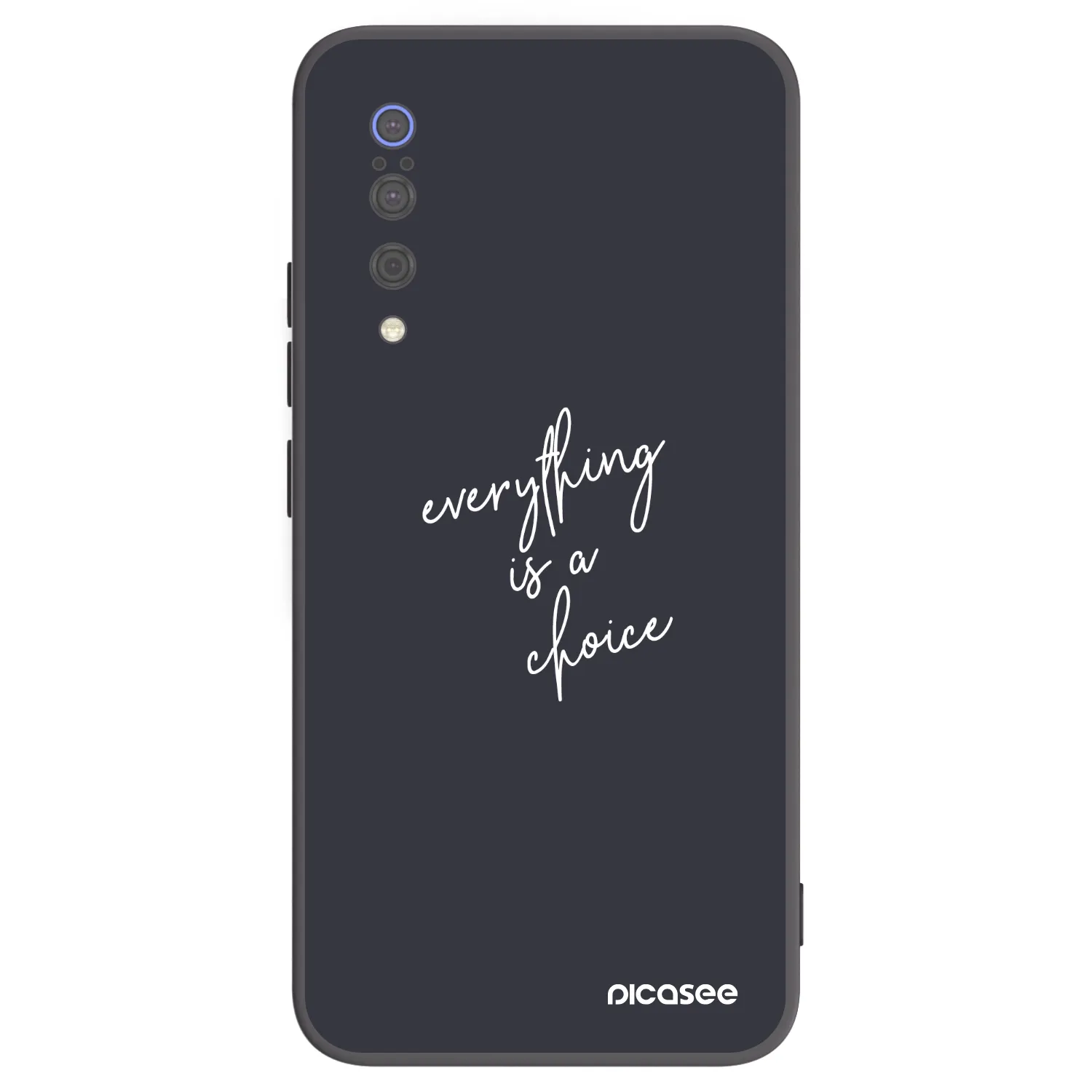 Picasee Μαύρη θήκη σιλικόνης για Xiaomi Mi 9 - Everything is a choice