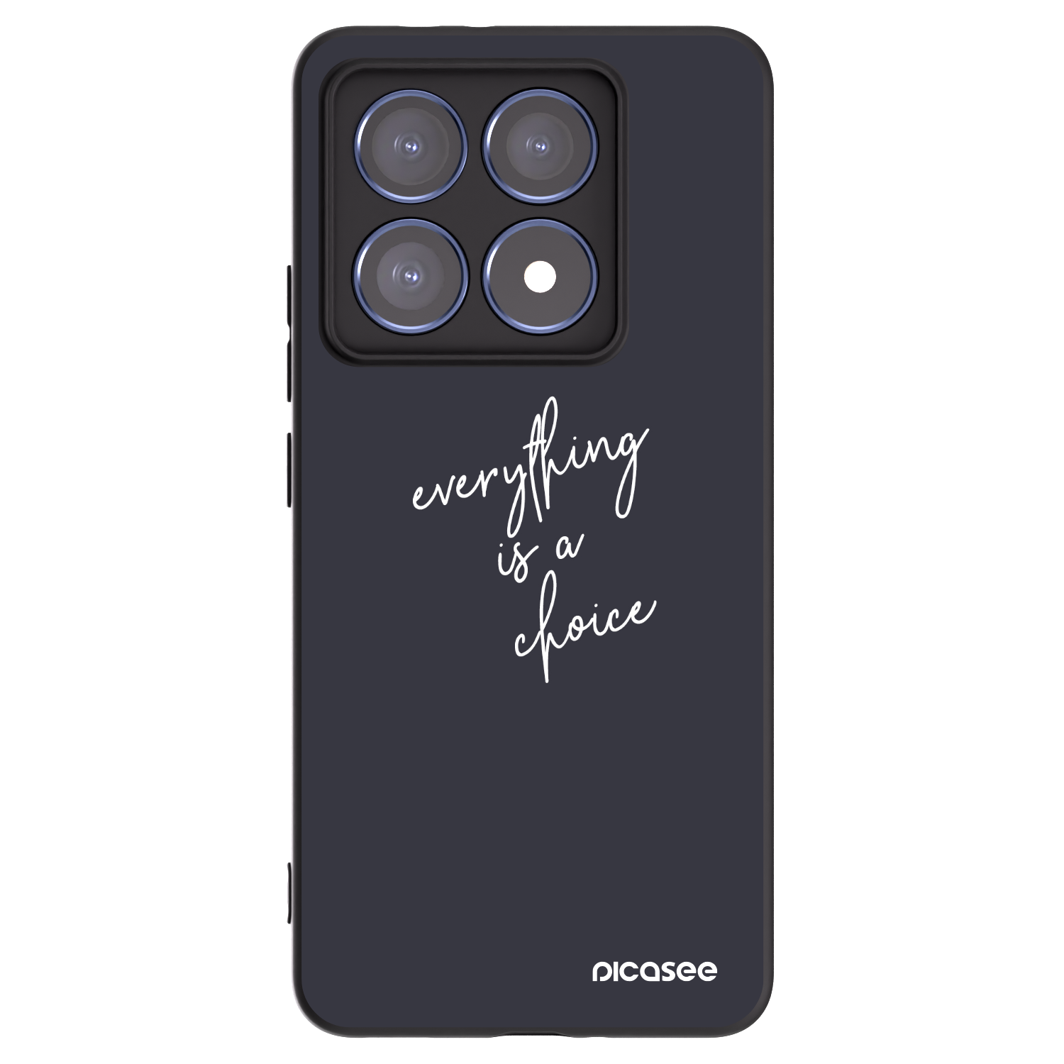 Picasee Μαύρη θήκη σιλικόνης για Xiaomi 14T Pro - Everything is a choice