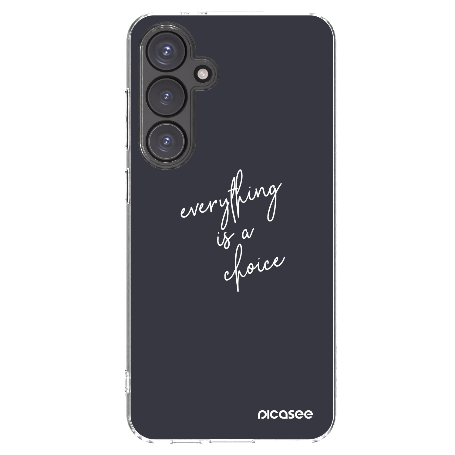 Picasee διαφανής θήκη σιλικόνης Samsung Galaxy S24 FE S721B - Everything is a choice