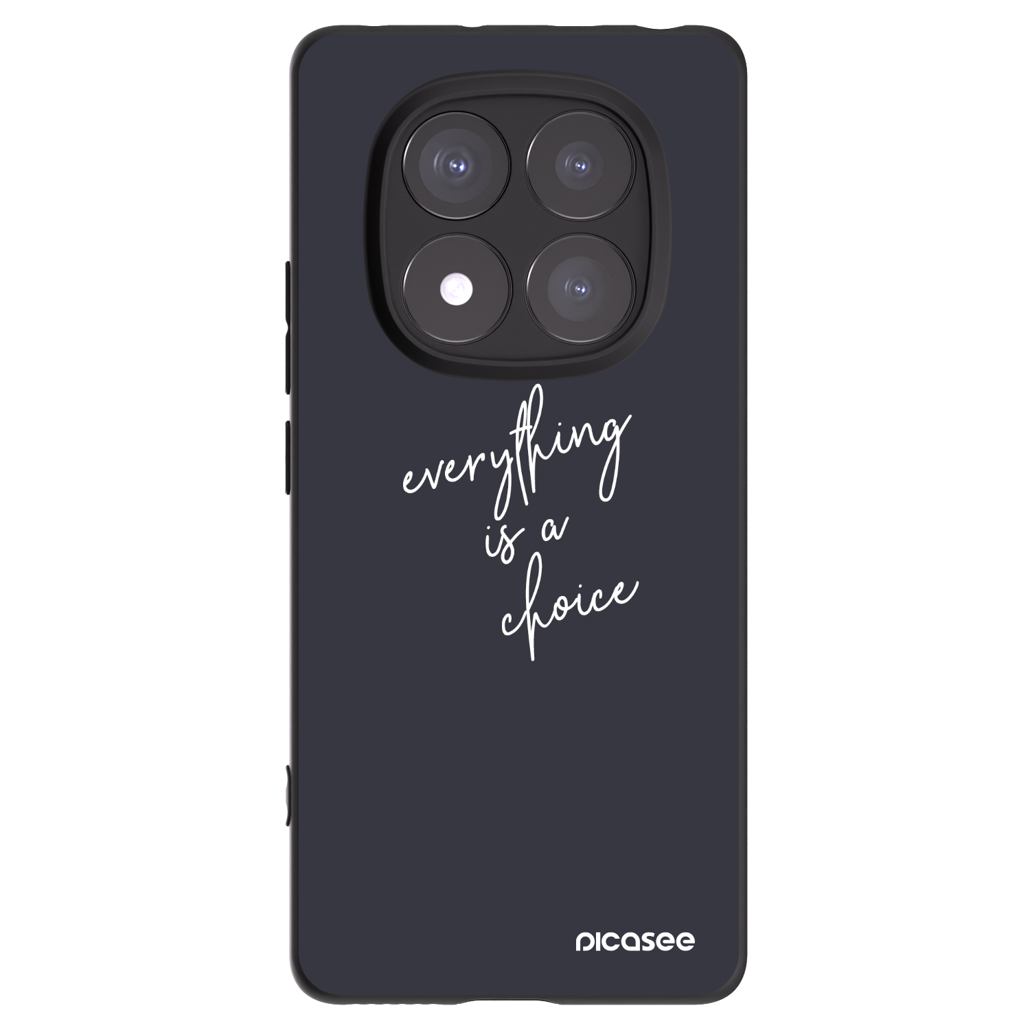 Picasee Μαύρη θήκη σιλικόνης για Xiaomi Redmi Note 14 Pro 5G - Everything is a choice