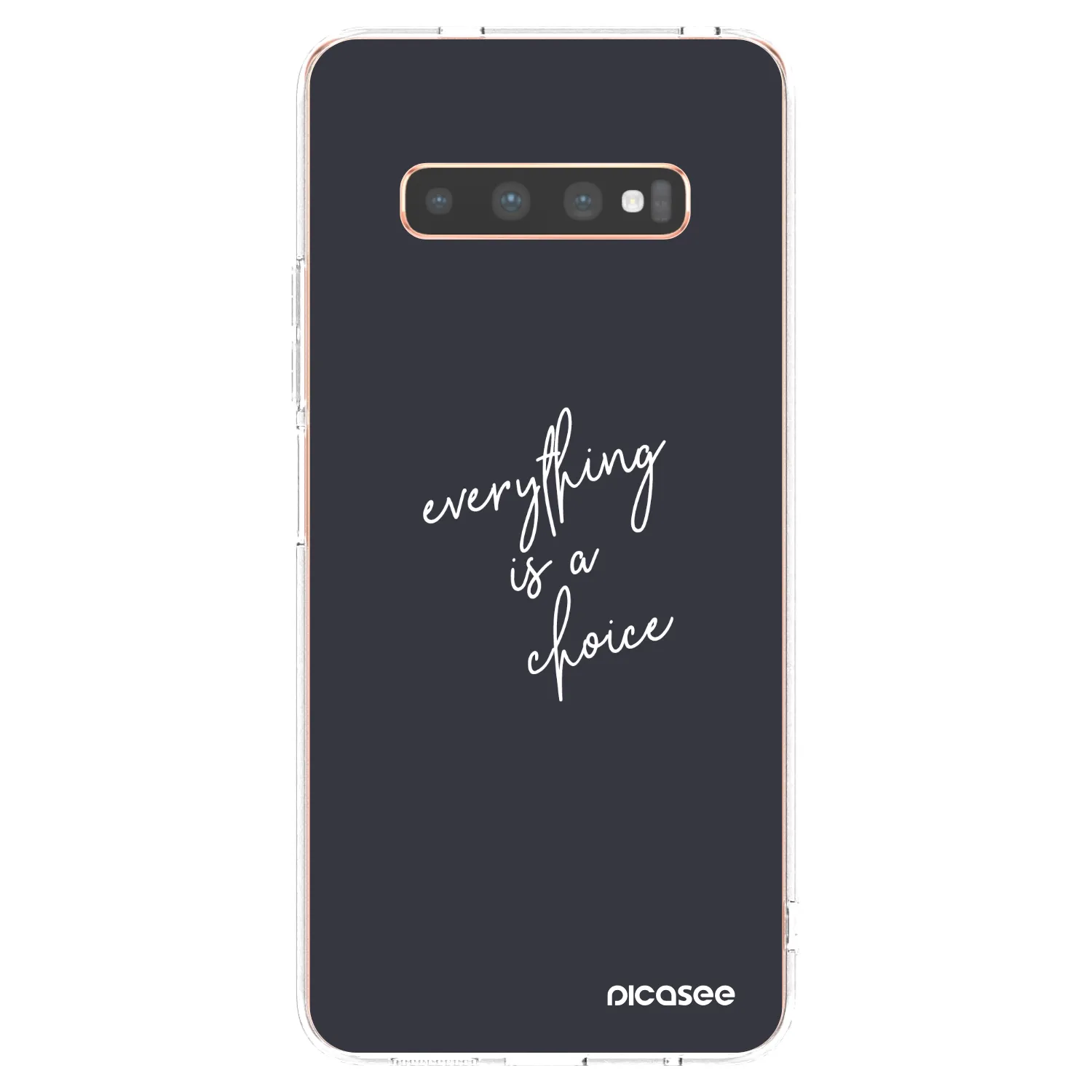 Picasee διαφανής θήκη σιλικόνης Samsung Galaxy S10 Plus G975 - Everything is a choice