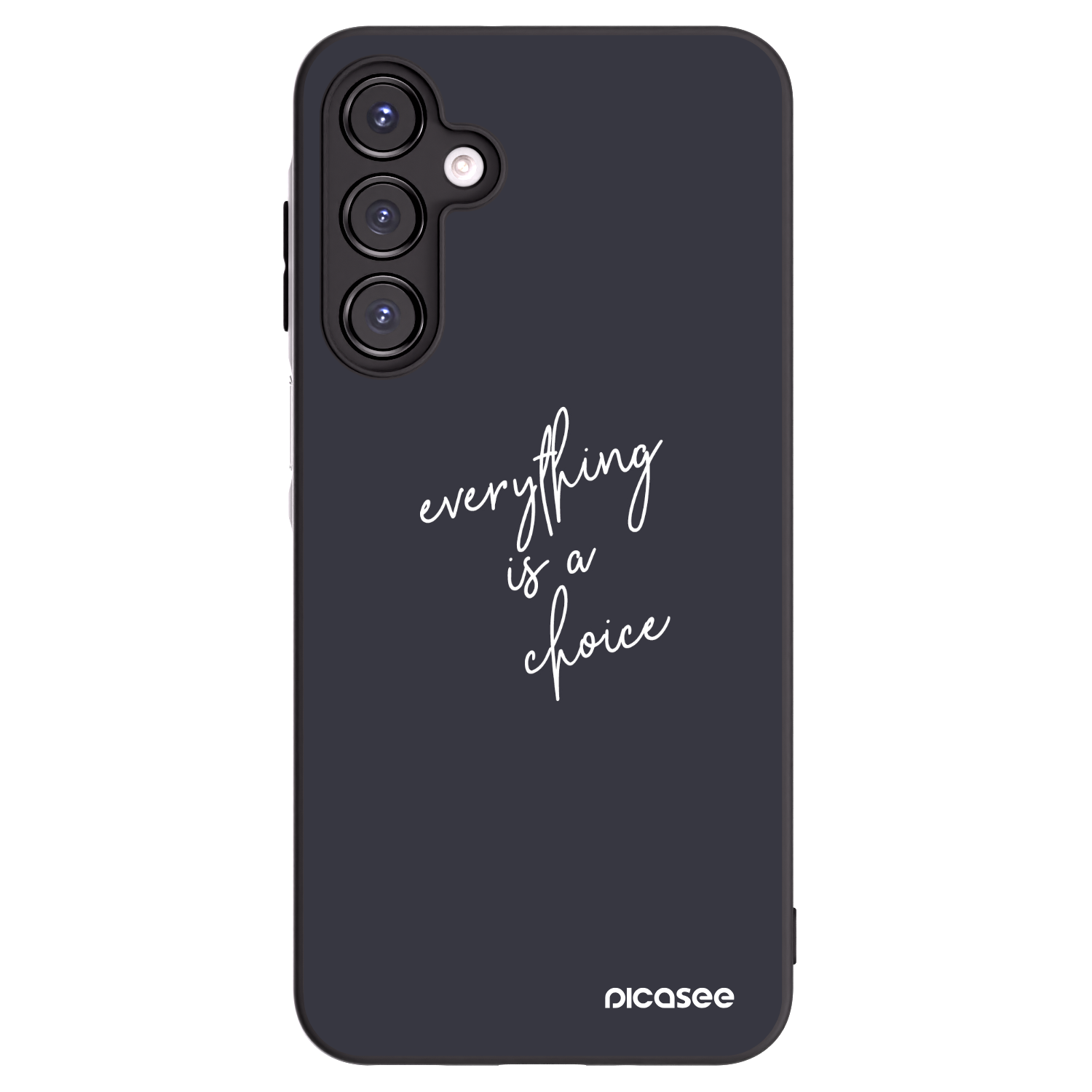Picasee Μαύρη θήκη σιλικόνης για Samsung Galaxy A16 5G - Everything is a choice