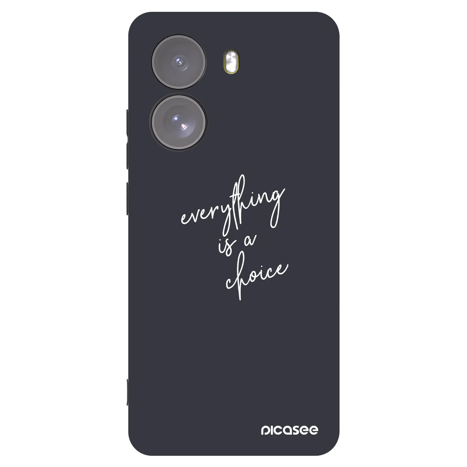 Picasee Μαύρη θήκη σιλικόνης για Xiaomi Poco X7 - Everything is a choice