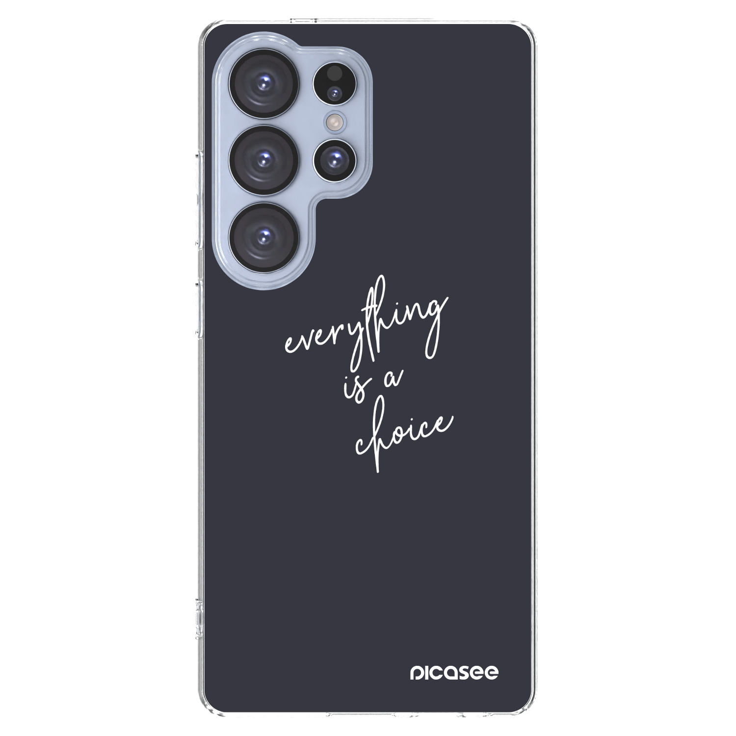 Picasee διαφανής θήκη σιλικόνης Samsung Galaxy S25 Ultra 5G - Everything is a choice