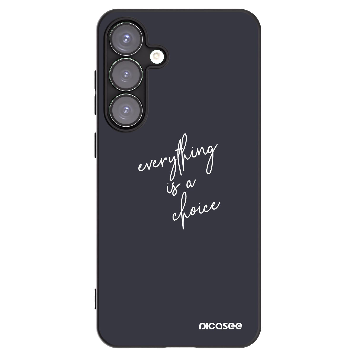 Picasee Μαύρη θήκη σιλικόνης για Samsung Galaxy S25+ 5G - Everything is a choice