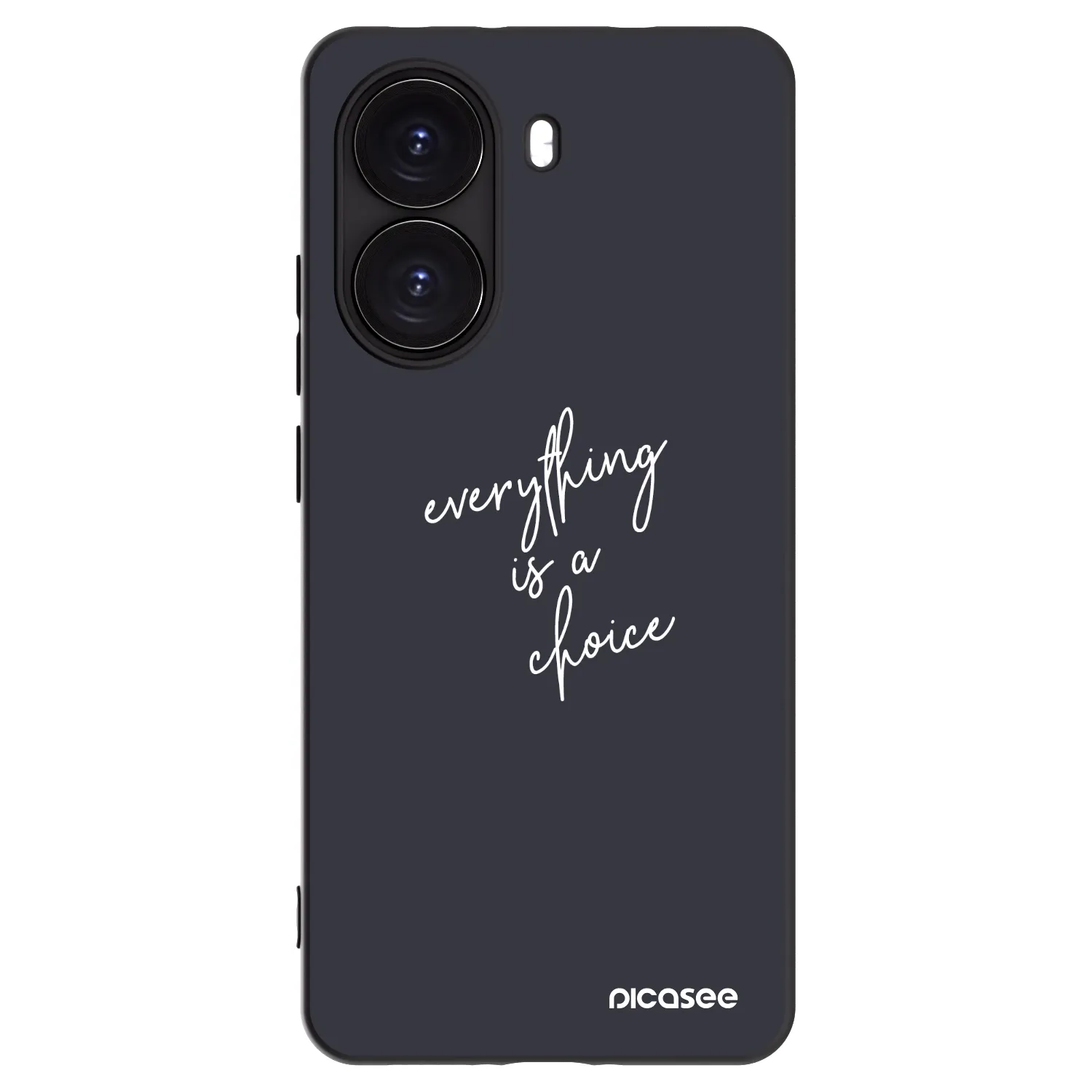 Picasee Μαύρη θήκη σιλικόνης για Xiaomi Poco X7 Pro 5G - Everything is a choice