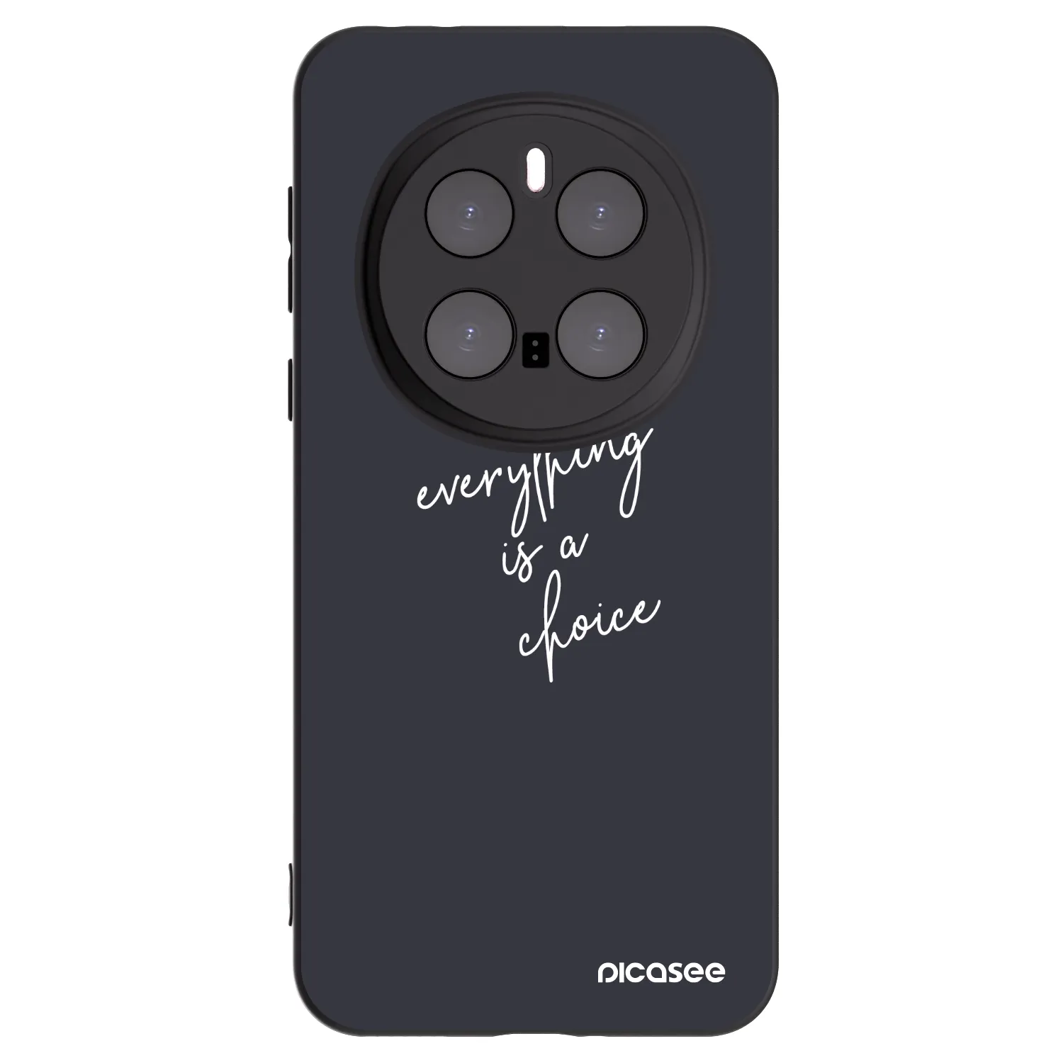 Picasee Μαύρη θήκη σιλικόνης για Honor Magic7 Pro 5G - Everything is a choice