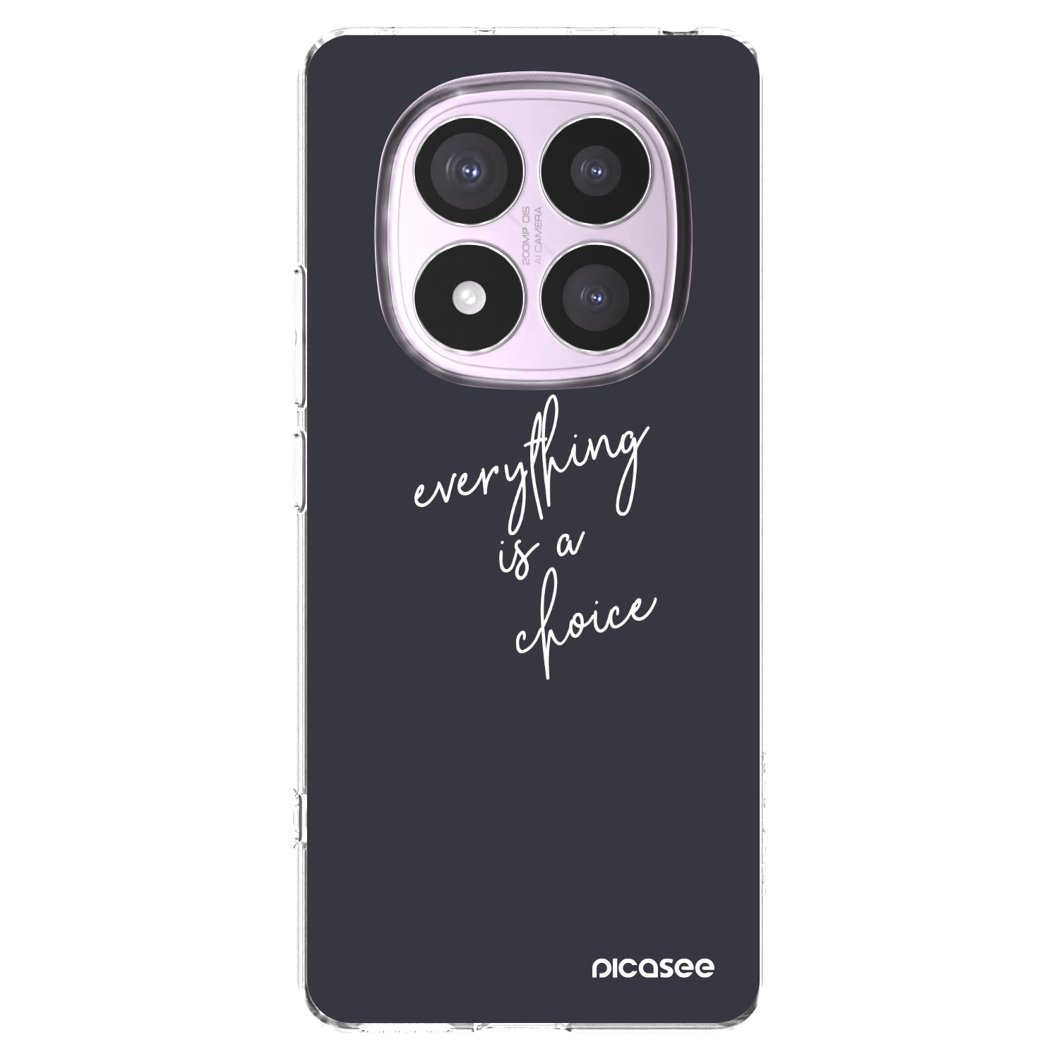 Picasee διαφανής θήκη σιλικόνης Xiaomi Redmi Note 14 Pro 4G - Everything is a choice