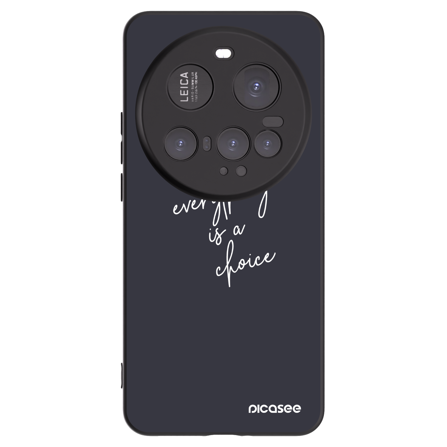 Picasee Μαύρη θήκη σιλικόνης για Xiaomi 15 Ultra - Everything is a choice