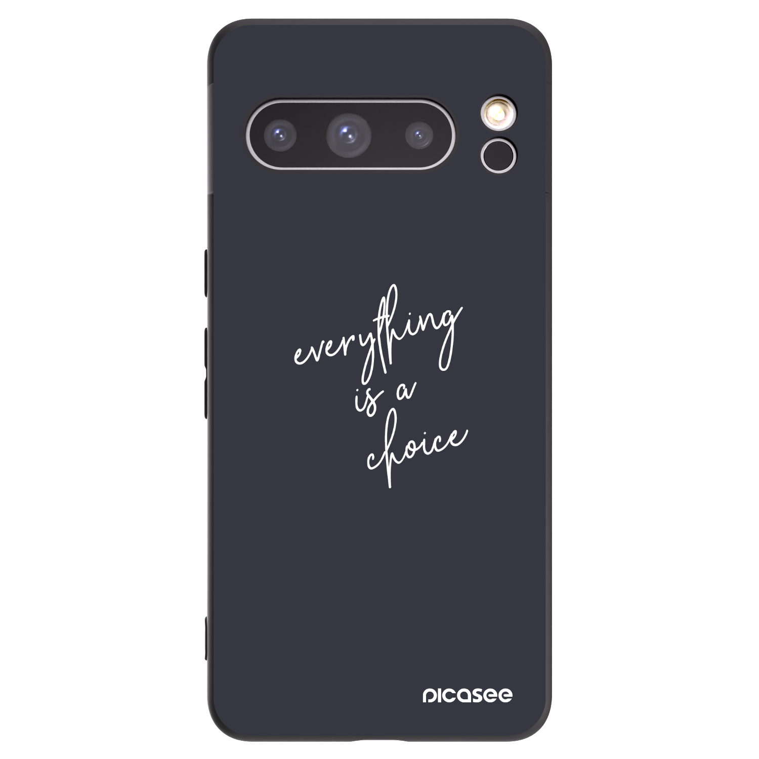 Picasee Μαύρη θήκη σιλικόνης για Google Pixel 8 Pro - Everything is a choice