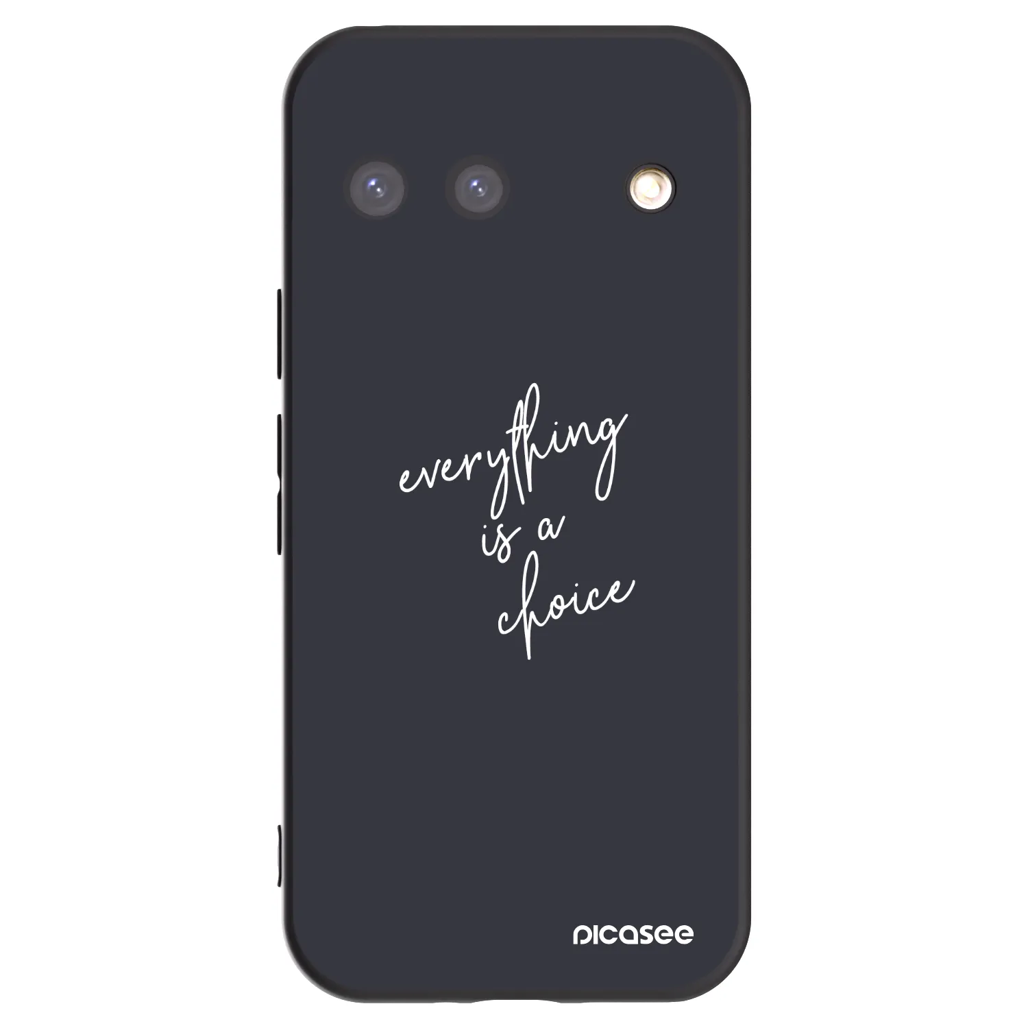Picasee Μαύρη θήκη σιλικόνης για Google Pixel 9 - Everything is a choice