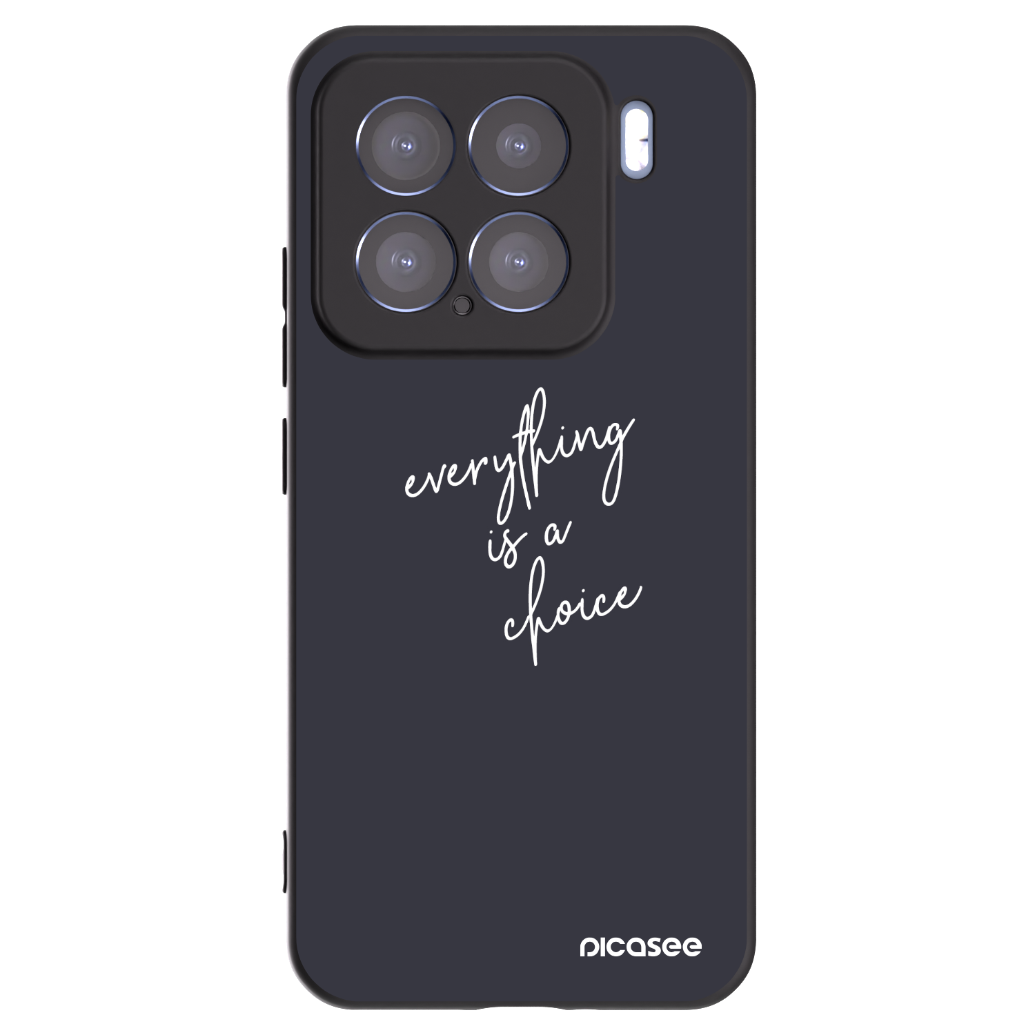 Picasee Μαύρη θήκη σιλικόνης για Xiaomi 15 - Everything is a choice