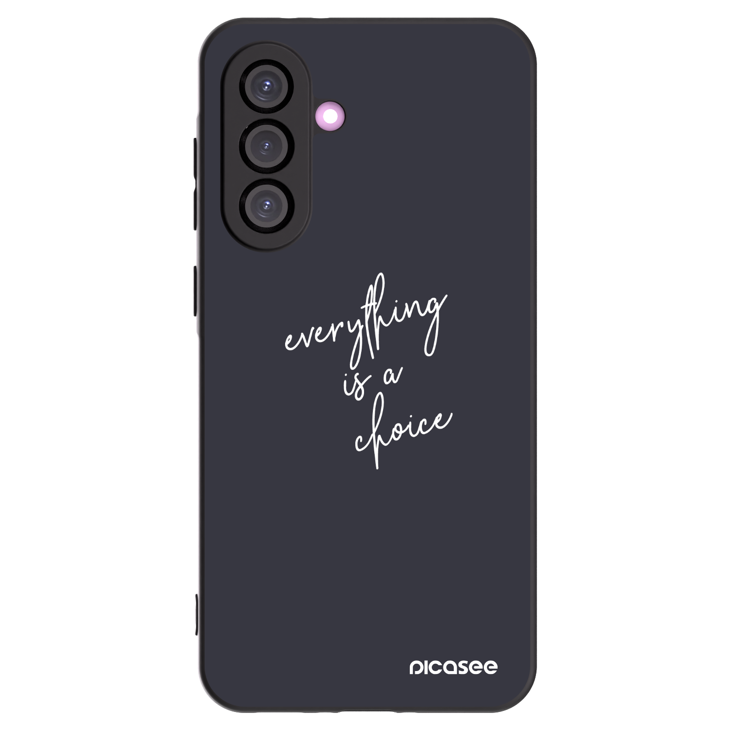 Picasee Μαύρη θήκη σιλικόνης για Samsung Galaxy A36 5G - Everything is a choice