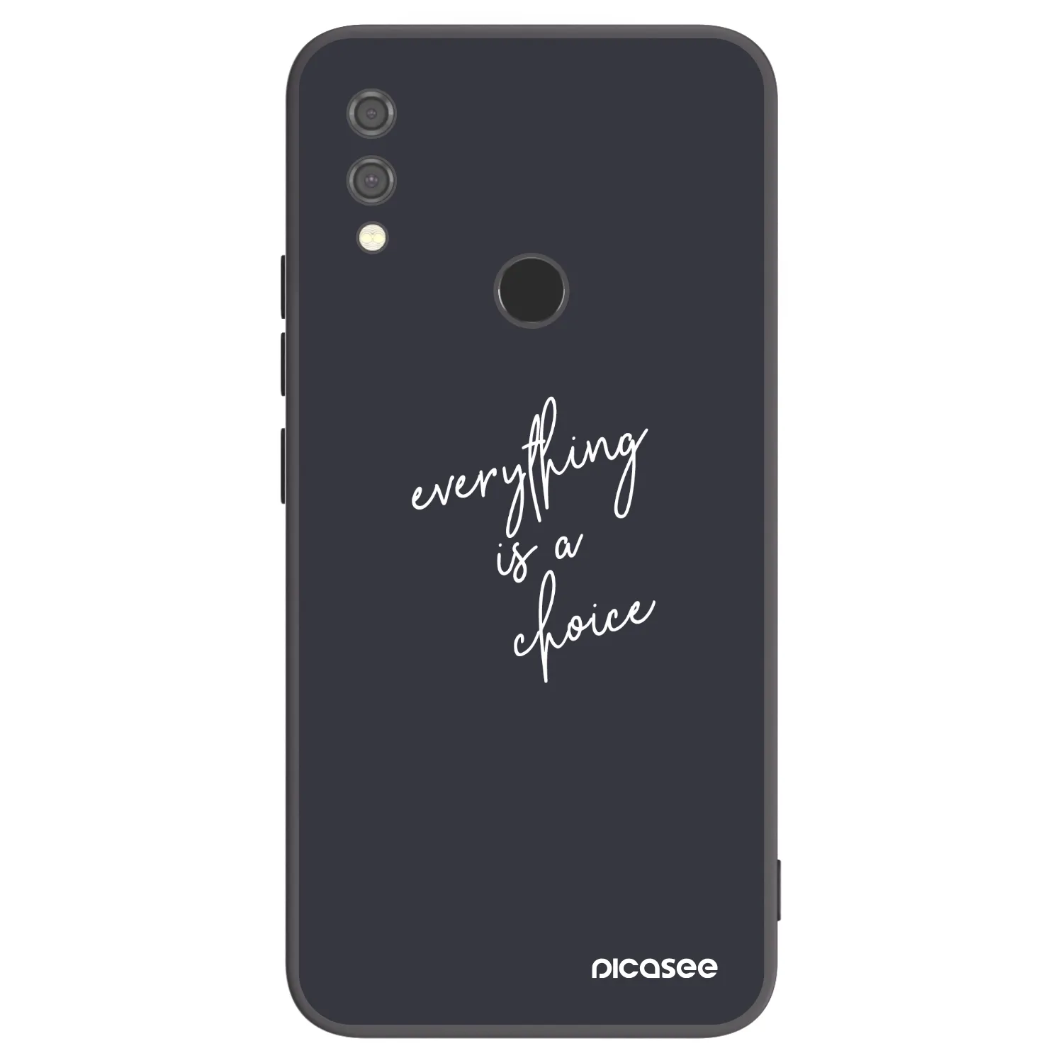 Picasee Μαύρη θήκη σιλικόνης για Xiaomi Redmi Note 7 - Everything is a choice