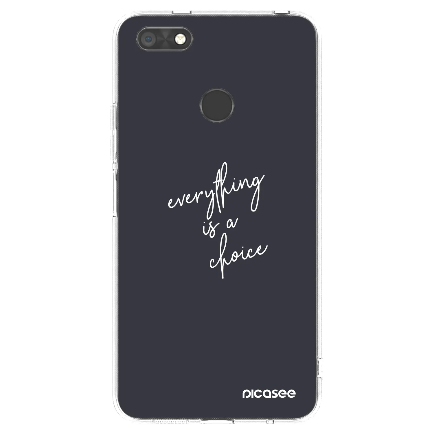 Picasee διαφανής θήκη σιλικόνης Huawei P9 Lite Mini - Everything is a choice