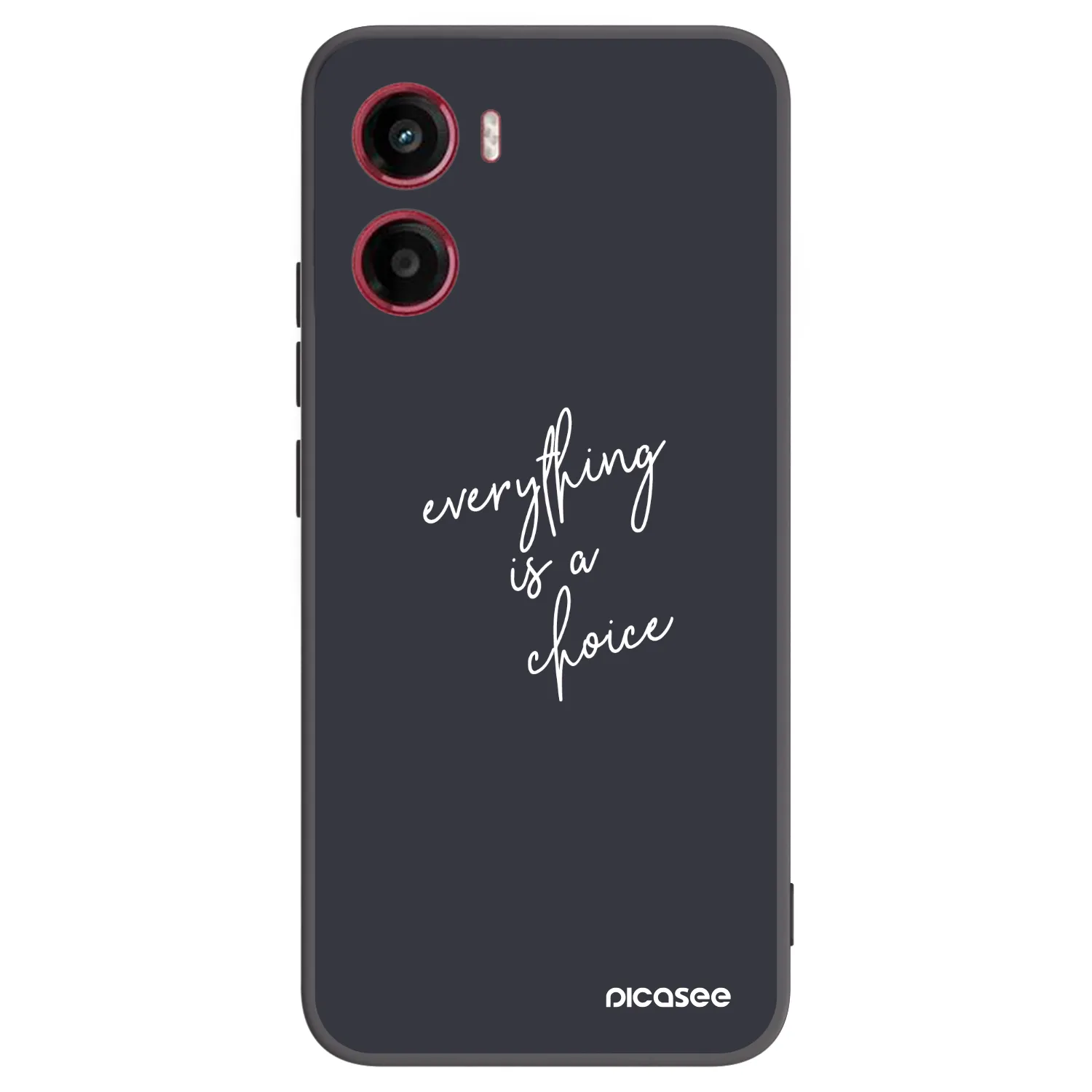 Picasee Μαύρη θήκη σιλικόνης για Motorola Moto G05 - Everything is a choice