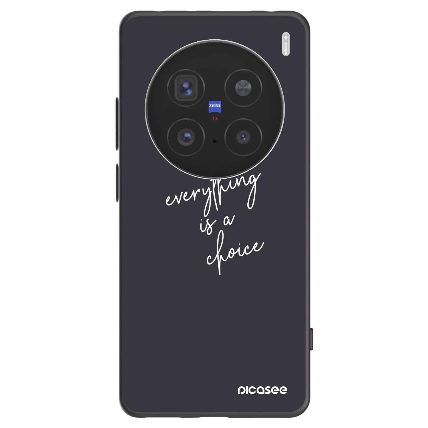 Picasee Μαύρη θήκη σιλικόνης για Vivo X200 Pro - Everything is a choice