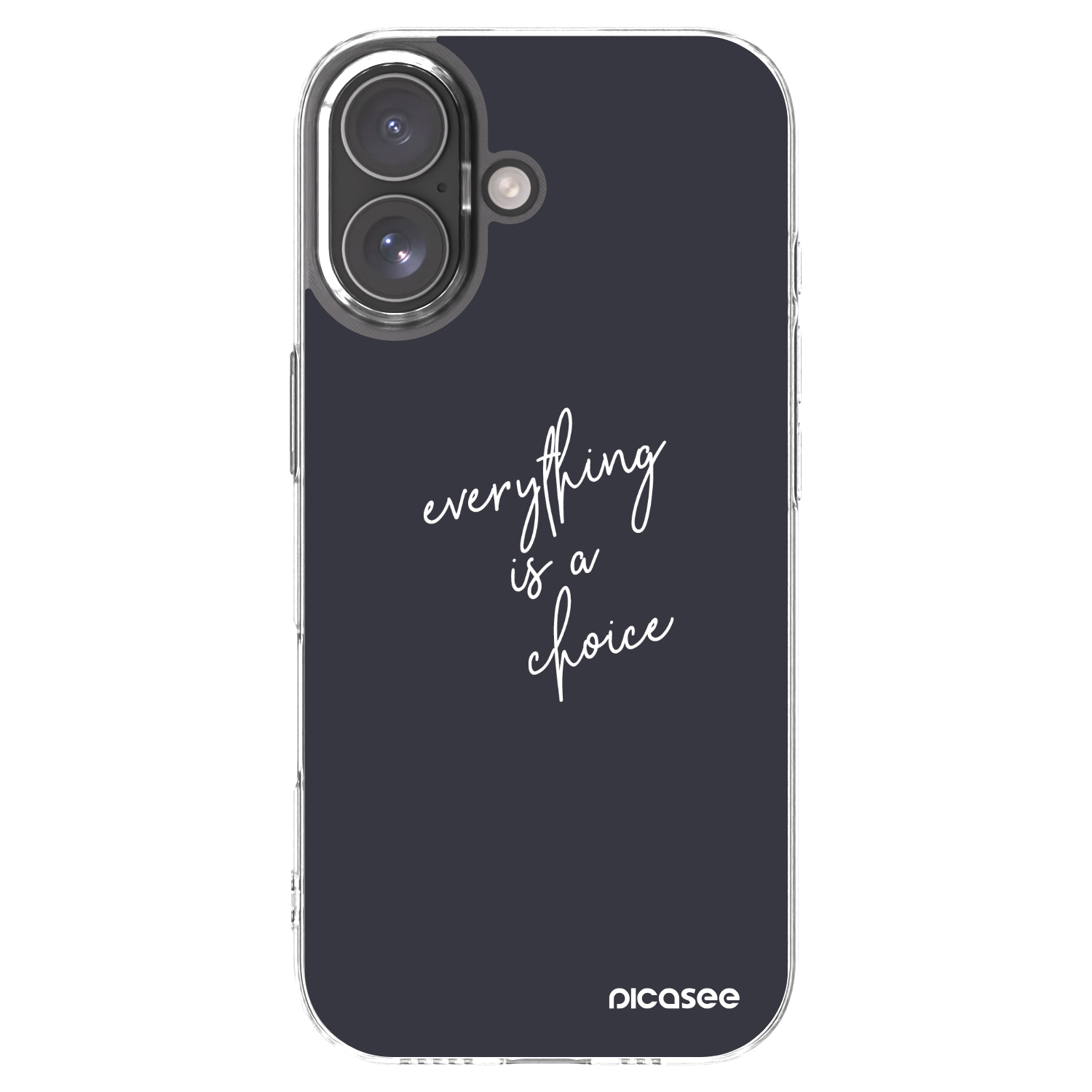 Picasee διαφανής θήκη σιλικόνης Apple iPhone 17 - Everything is a choice