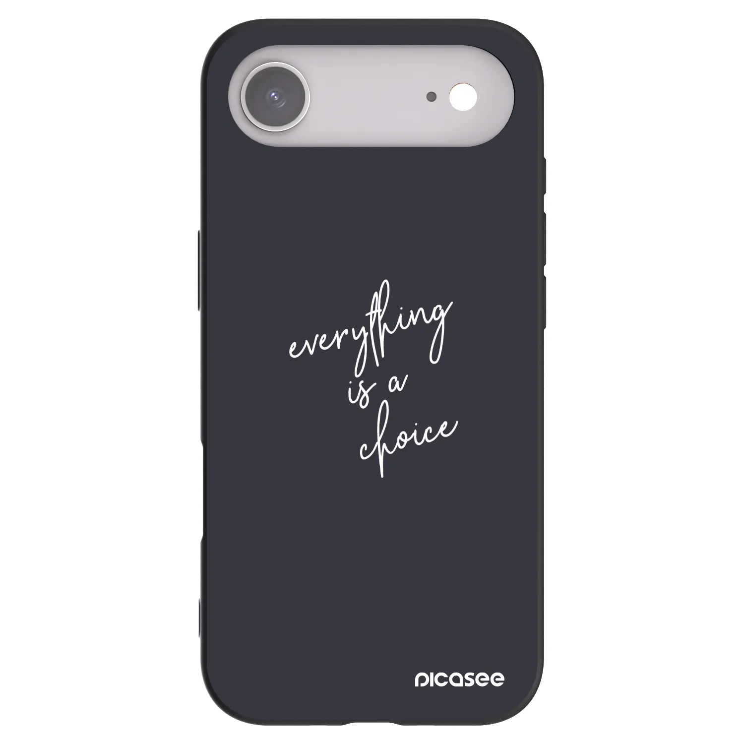 Picasee Μαύρη θήκη σιλικόνης για Apple iPhone Air - Everything is a choice