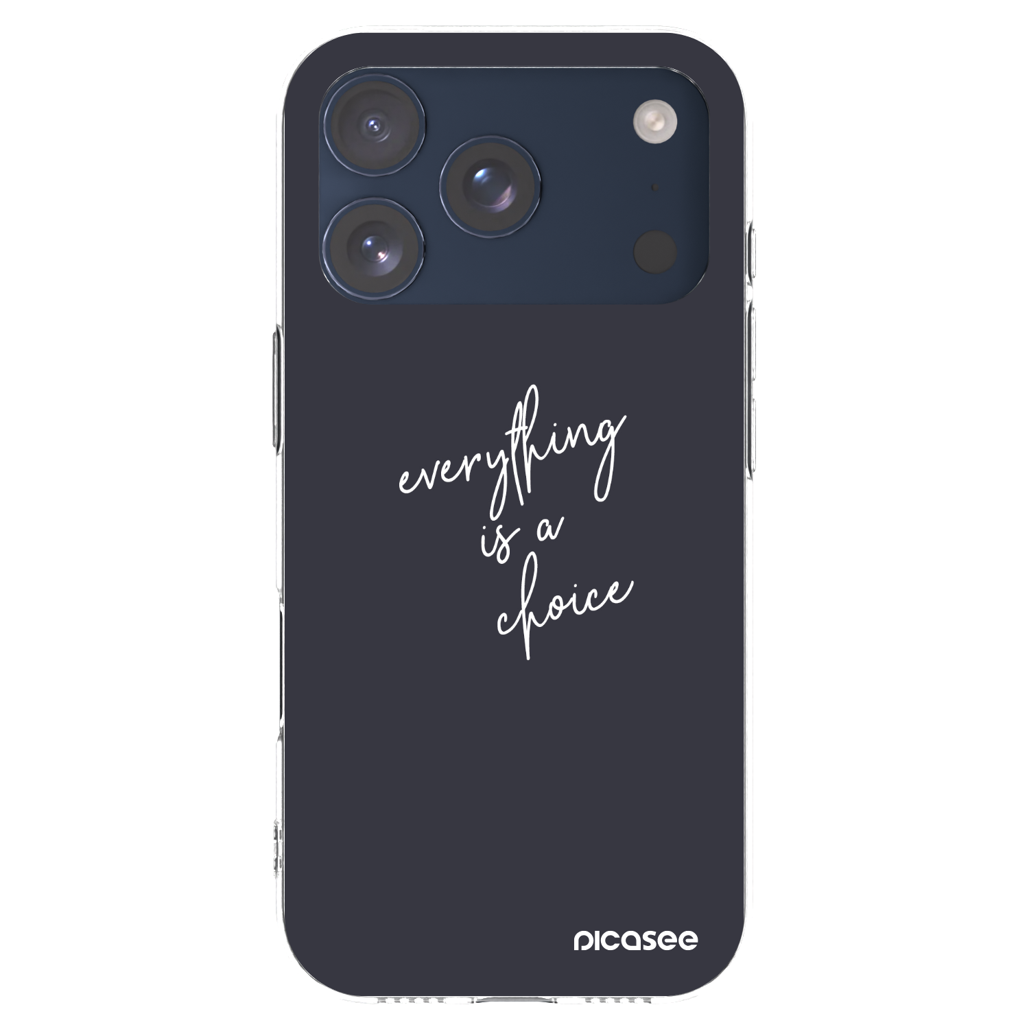 Picasee διαφανής θήκη σιλικόνης Apple iPhone 17 Pro - Everything is a choice