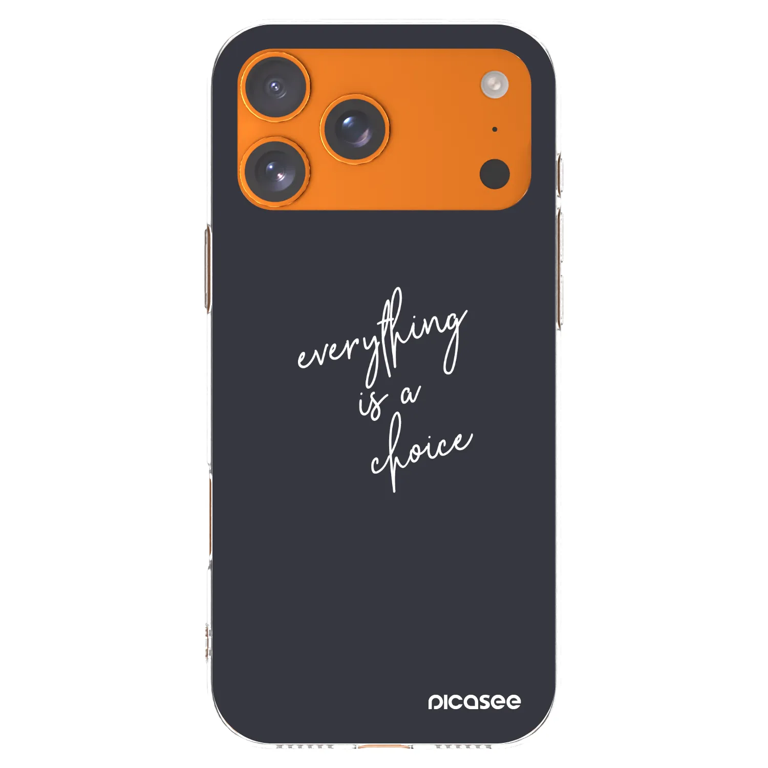 Picasee διαφανής θήκη σιλικόνης Apple iPhone 17 Pro Max - Everything is a choice