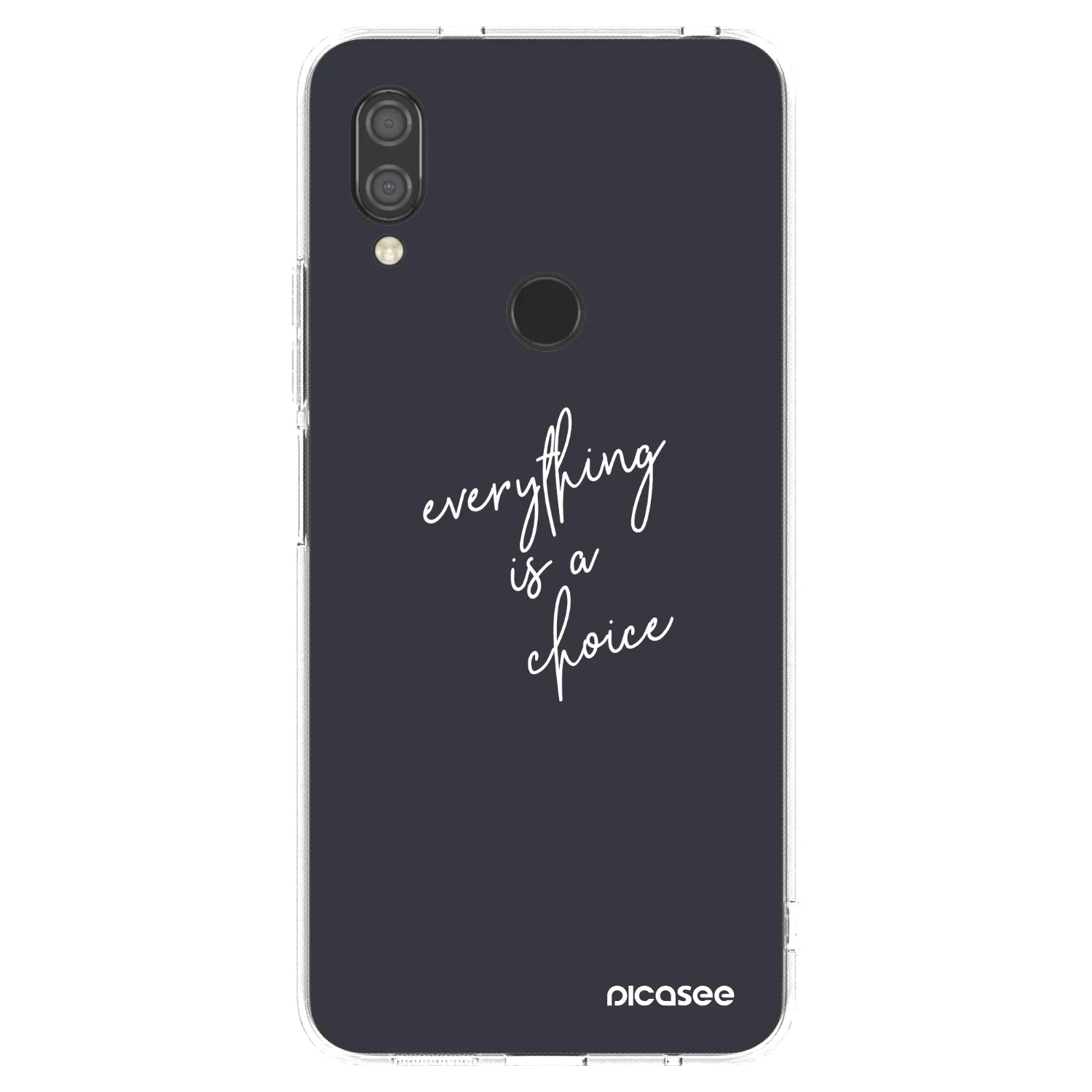 Picasee διαφανής θήκη σιλικόνης Xiaomi Redmi 7 - Everything is a choice