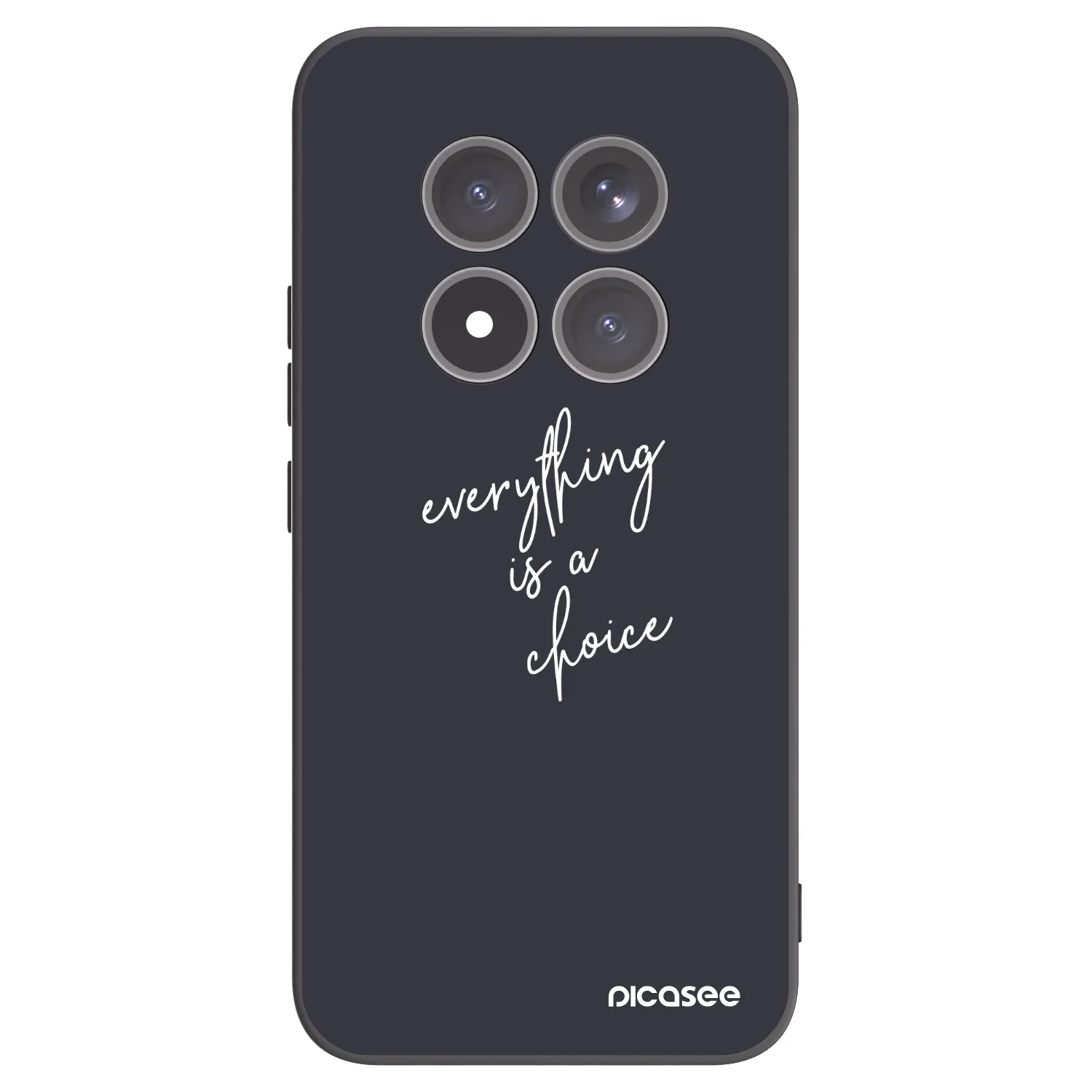 Picasee Μαύρη θήκη σιλικόνης για Xiaomi Redmi Note 15 Pro+ - Everything is a choice