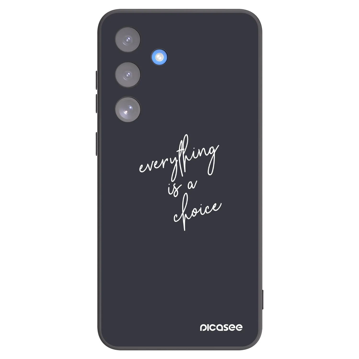 Picasee Μαύρη θήκη σιλικόνης για Samsung Galaxy S25 FE 5G - Everything is a choice