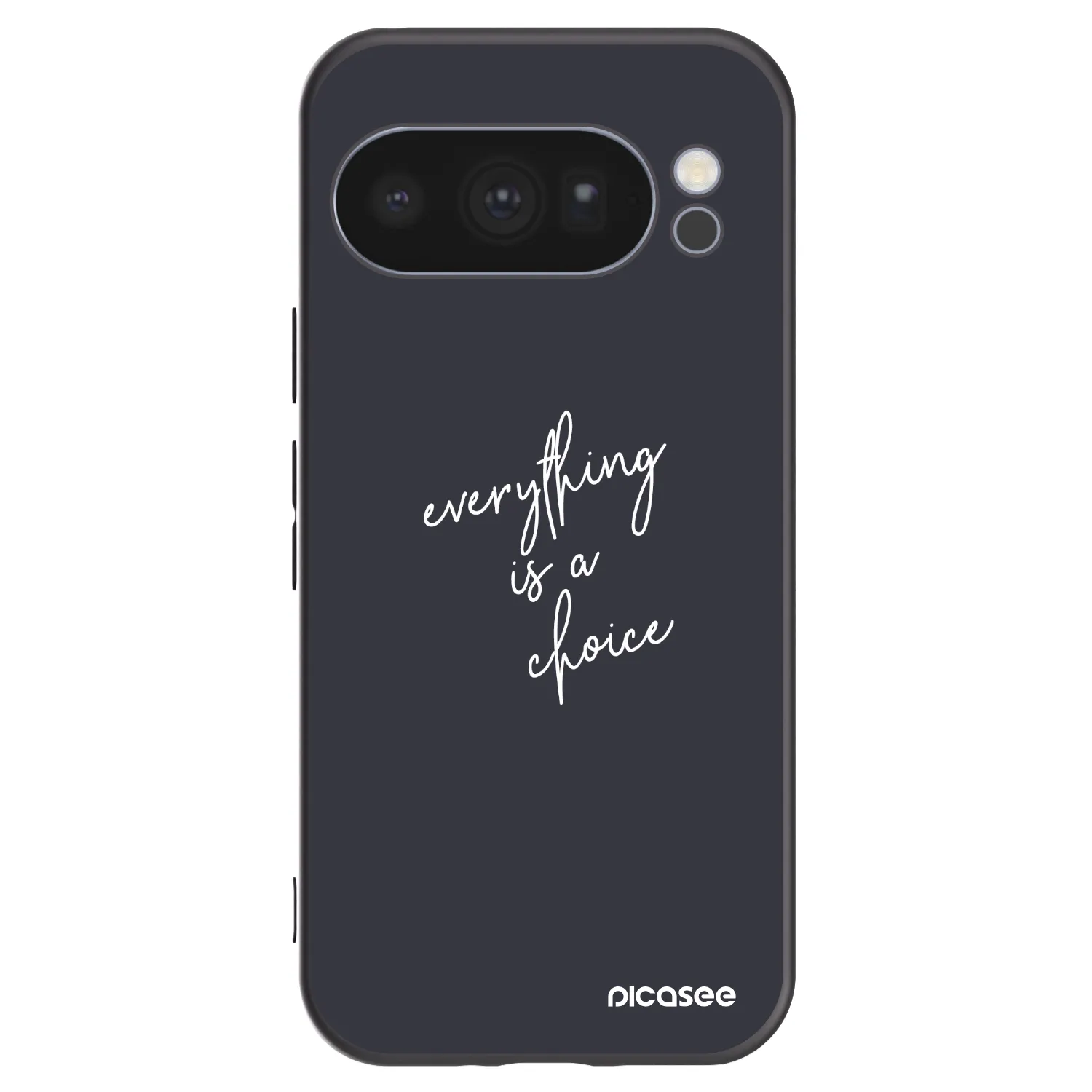 Picasee Μαύρη θήκη σιλικόνης για Google Pixel 10 Pro - Everything is a choice