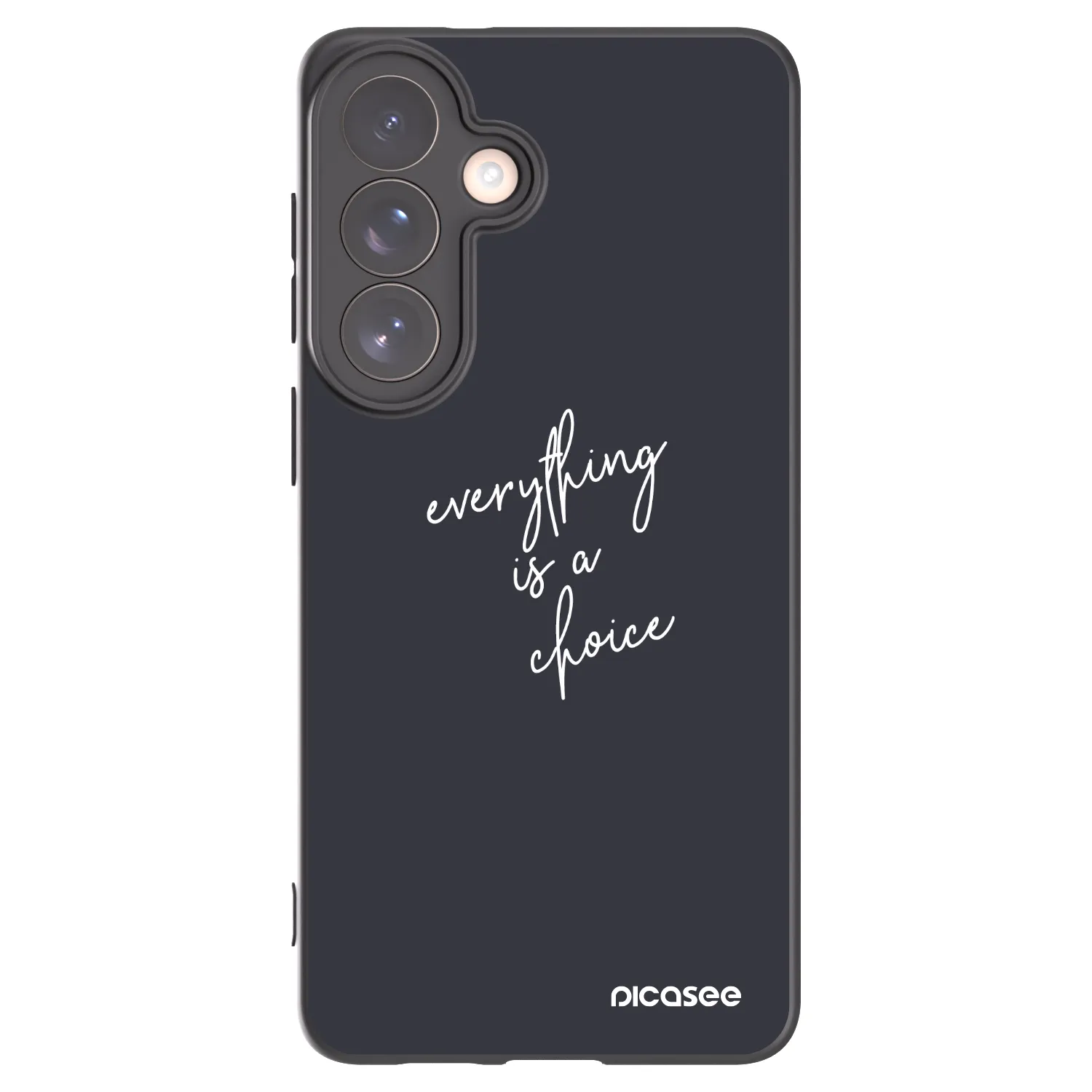 Picasee Μαύρη θήκη σιλικόνης για Samsung Galaxy S26+ - Everything is a choice
