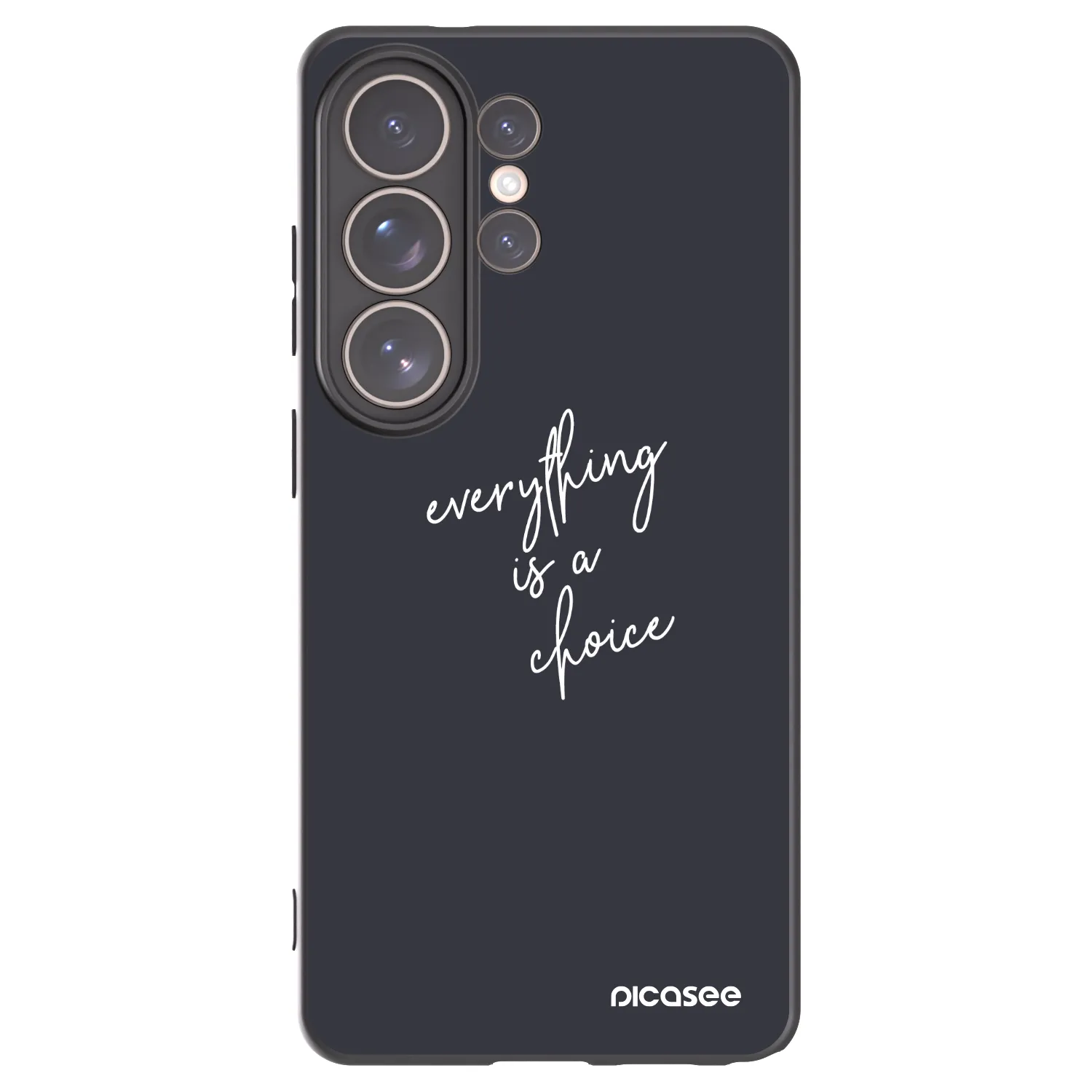Picasee Μαύρη θήκη σιλικόνης για Samsung Galaxy S26 Ultra - Everything is a choice