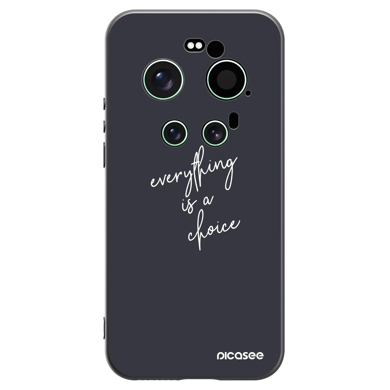 Picasee Μαύρη θήκη σιλικόνης για Xiaomi 17 Ultra - Everything is a choice