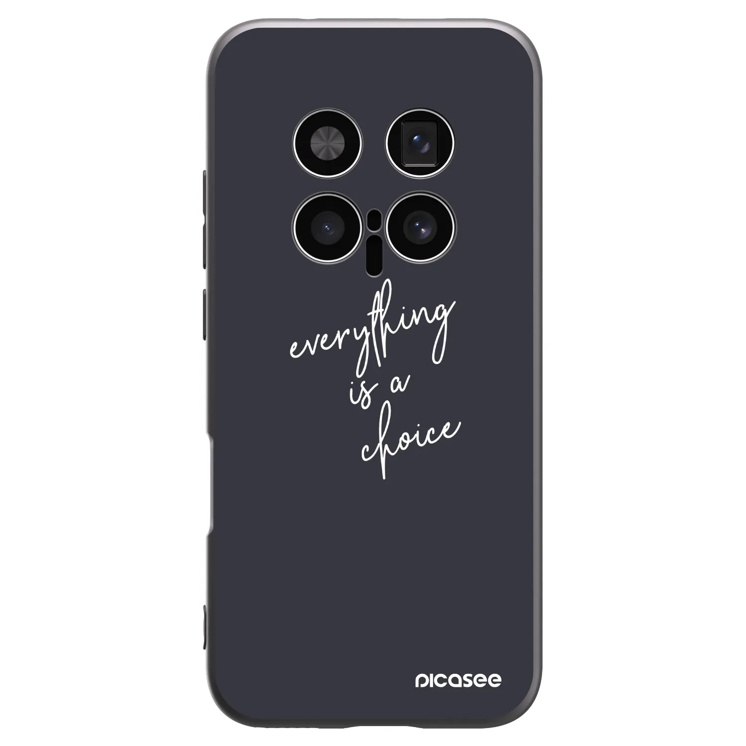 Picasee Μαύρη θήκη σιλικόνης για Honor Magic8 Pro 5G - Everything is a choice