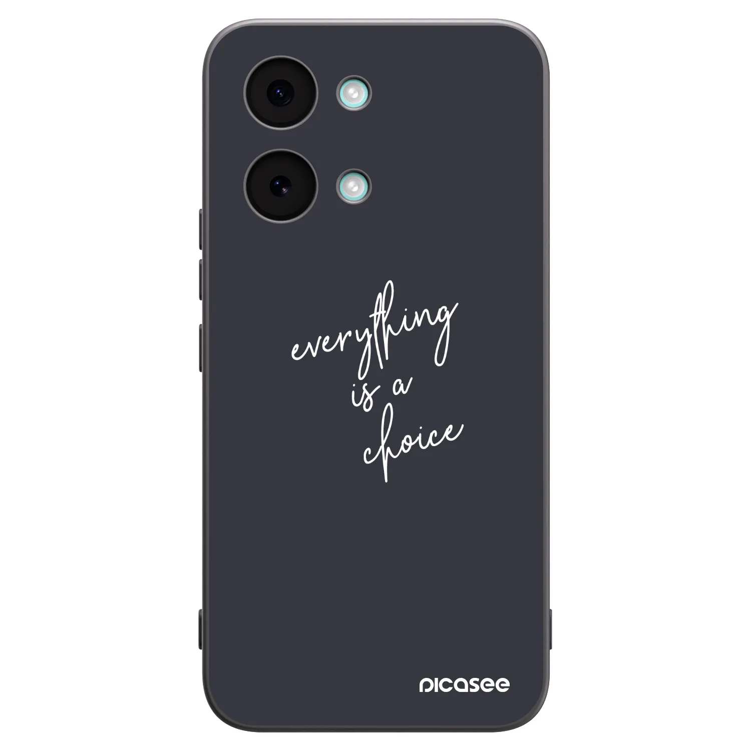 Picasee Μαύρη θήκη σιλικόνης για Xiaomi Poco X8 Pro Max - Everything is a choice