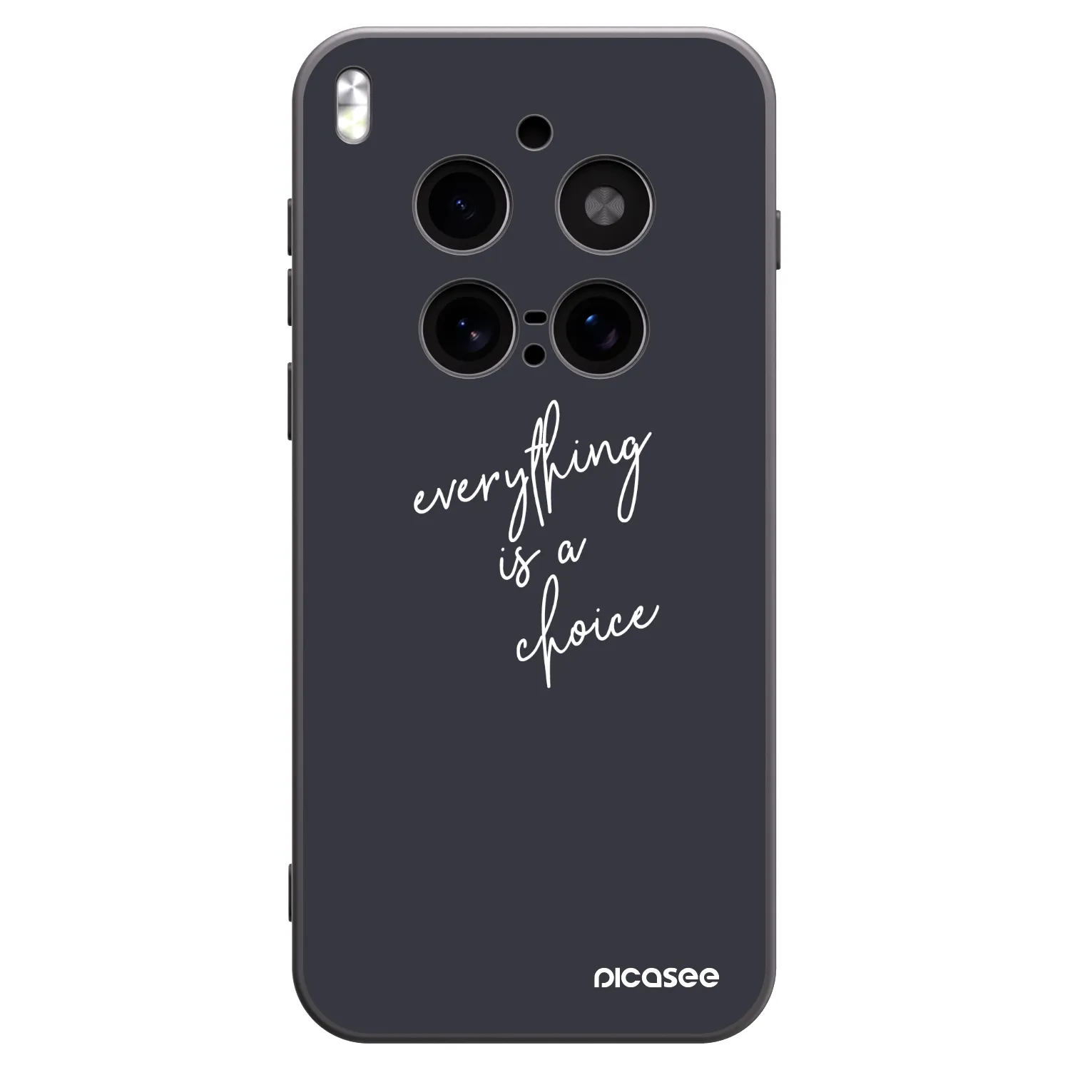 Picasee Μαύρη θήκη σιλικόνης για Vivo X300 Pro - Everything is a choice