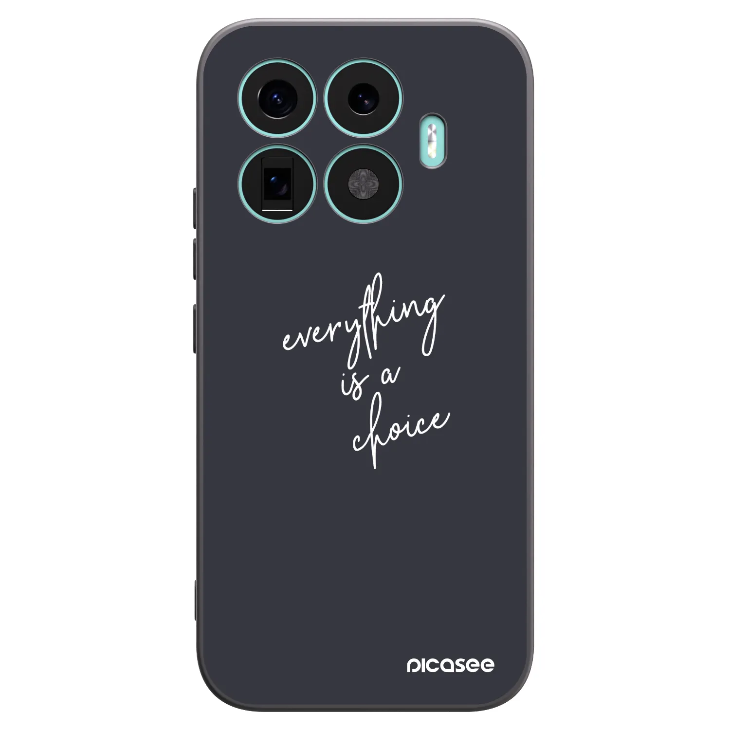 Picasee Μαύρη θήκη σιλικόνης για Xiaomi 17T - Everything is a choice