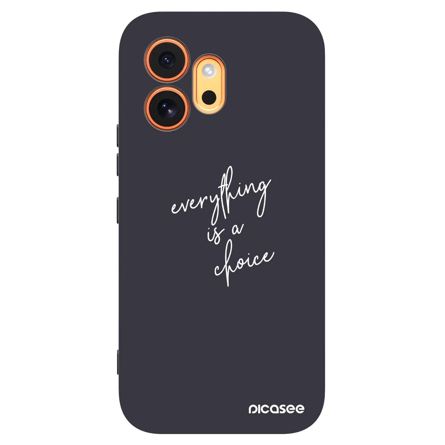 Picasee Μαύρη θήκη σιλικόνης για Honor 600 - Everything is a choice