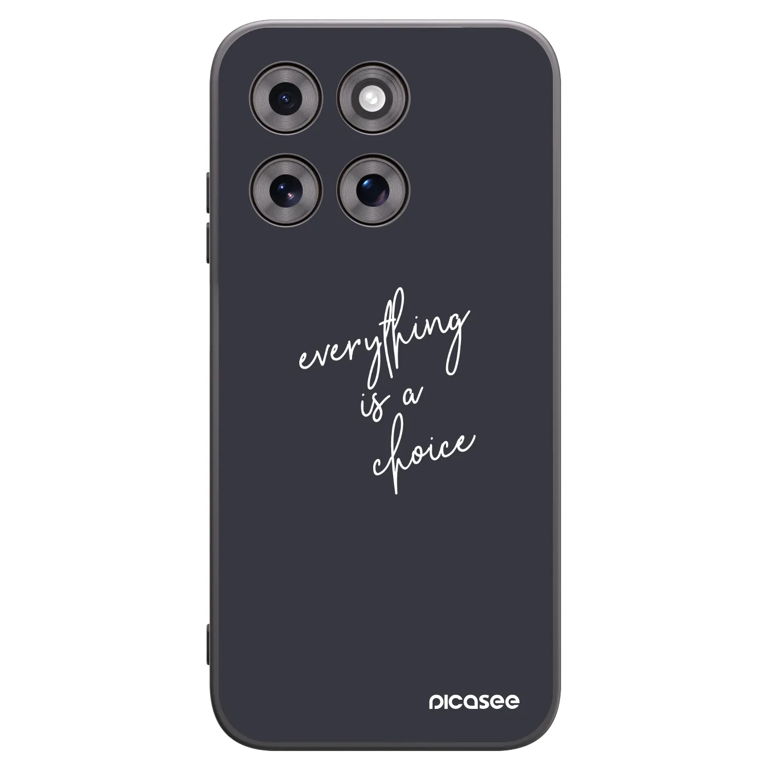 Picasee Μαύρη θήκη σιλικόνης για Motorola Moto G77 - Everything is a choice