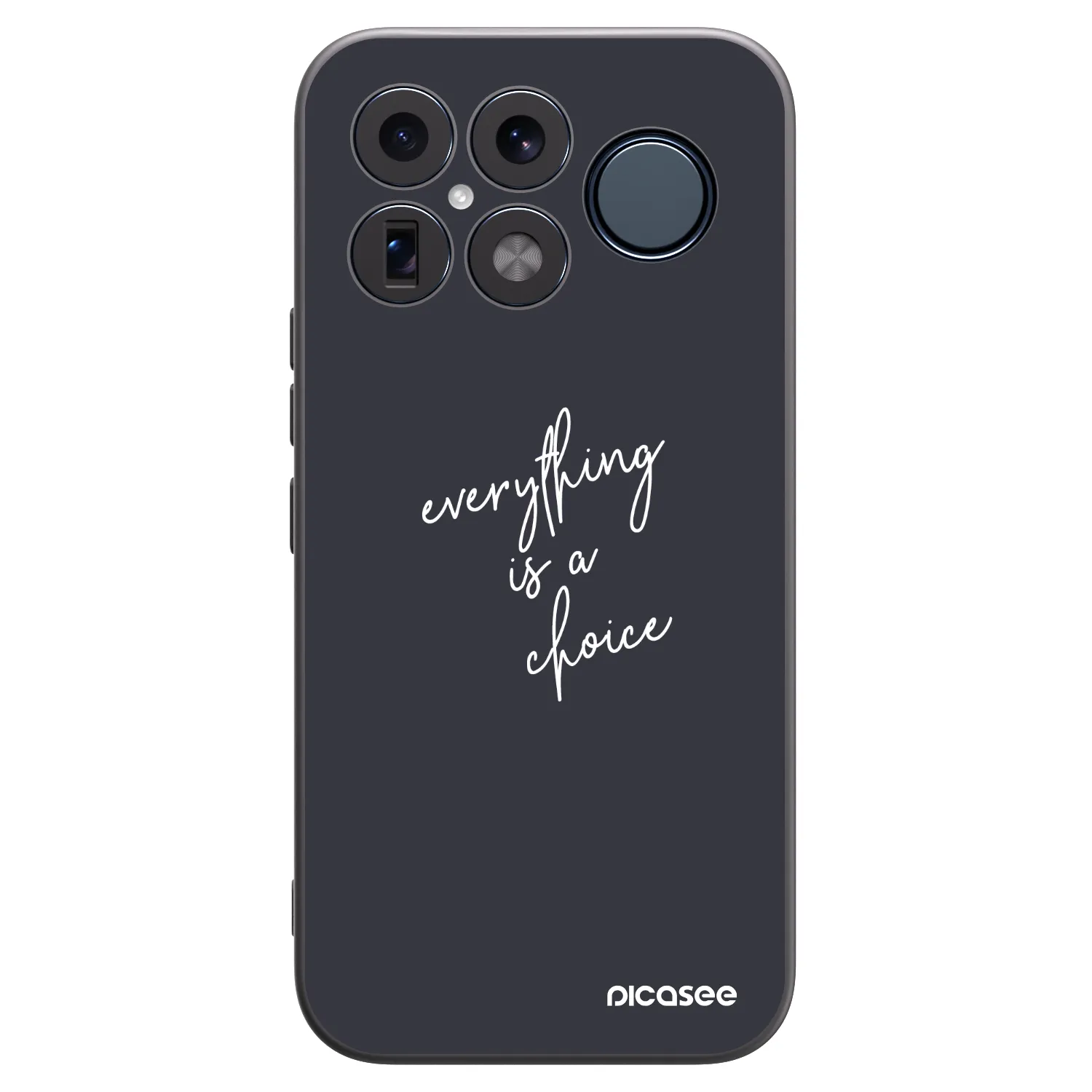 Picasee Μαύρη θήκη σιλικόνης για Xiaomi Poco F8 Ultra - Everything is a choice