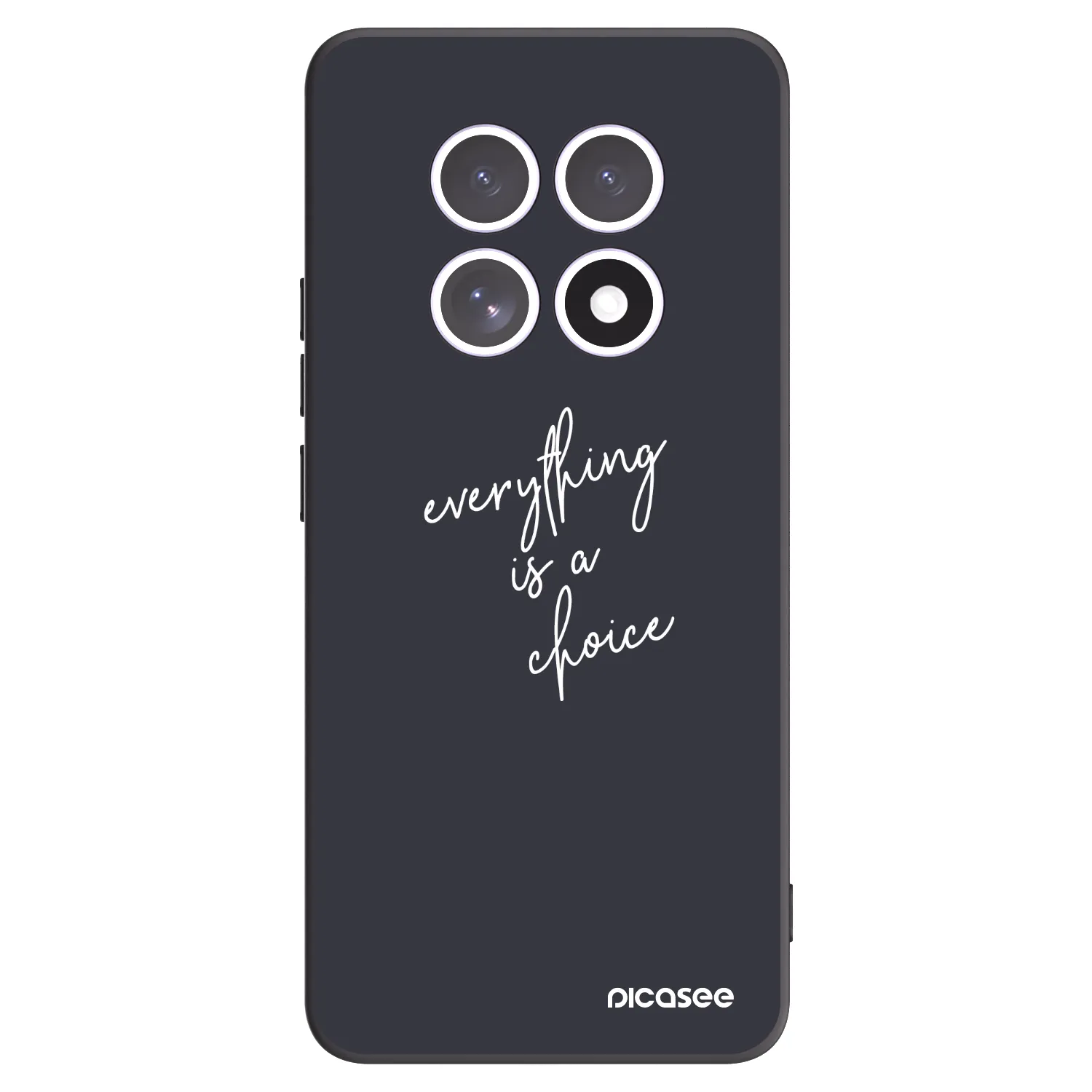 Picasee Μαύρη θήκη σιλικόνης για Xiaomi Redmi Note 15 5G - Everything is a choice