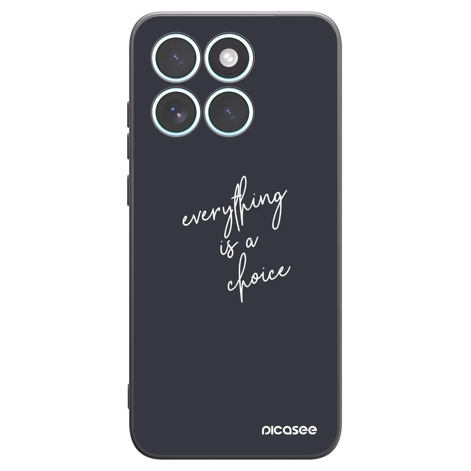 Picasee Μαύρη θήκη σιλικόνης για Motorola Edge 70 Fusion - Everything is a choice