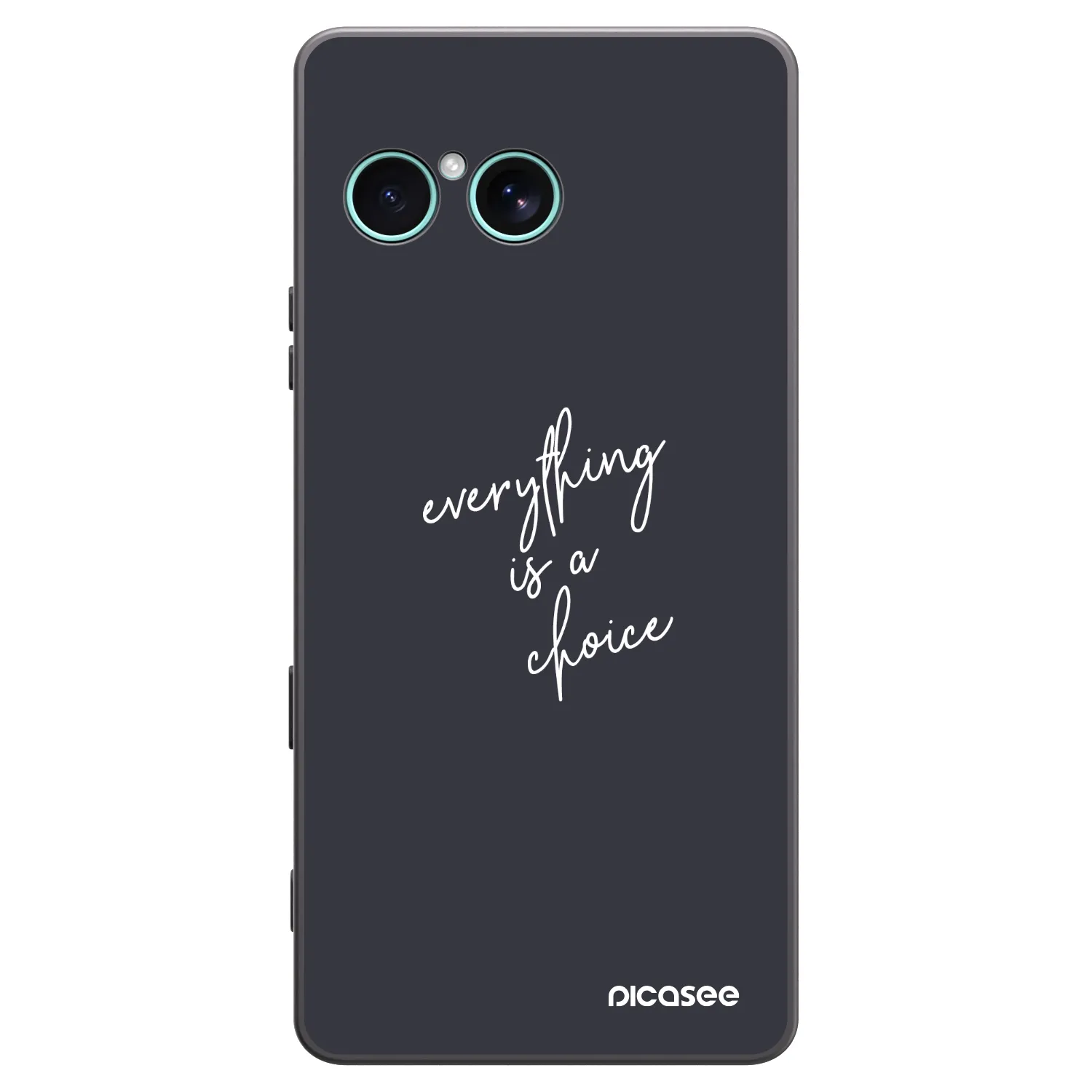 Picasee Μαύρη θήκη σιλικόνης για Sony Xperia 10 VII - Everything is a choice